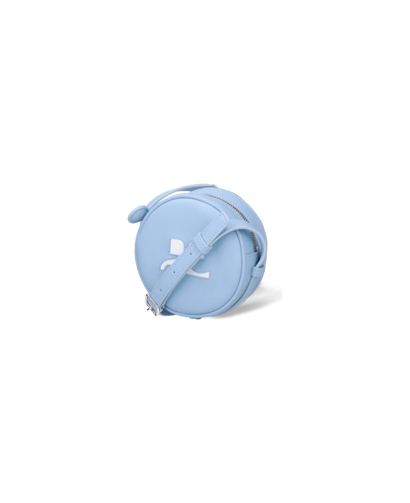 Courrèges "reedition Circle" Mini Bag - Light Blue