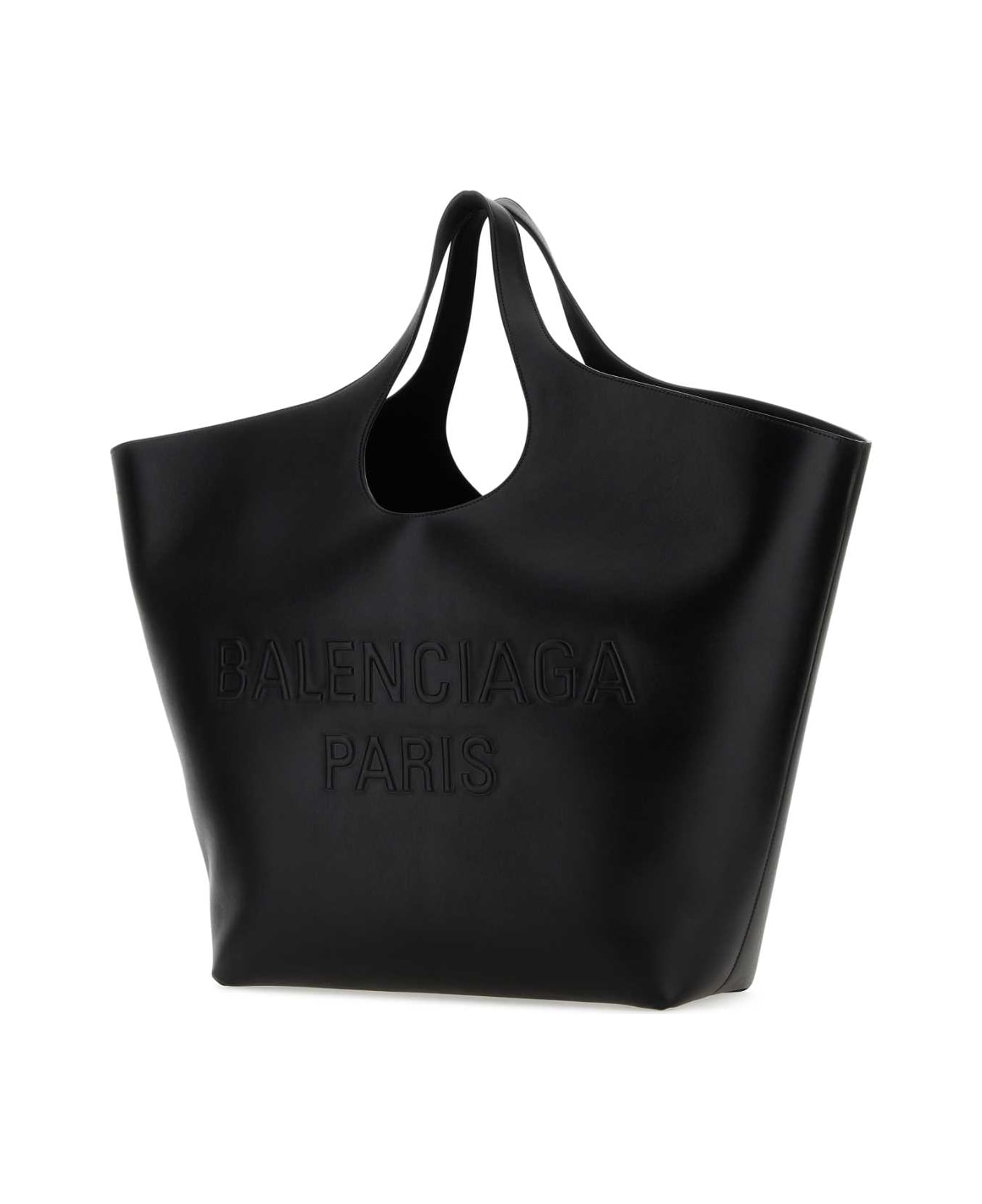 Balenciaga Black Leather Large Mary-kate Shopping Bag - 1000
