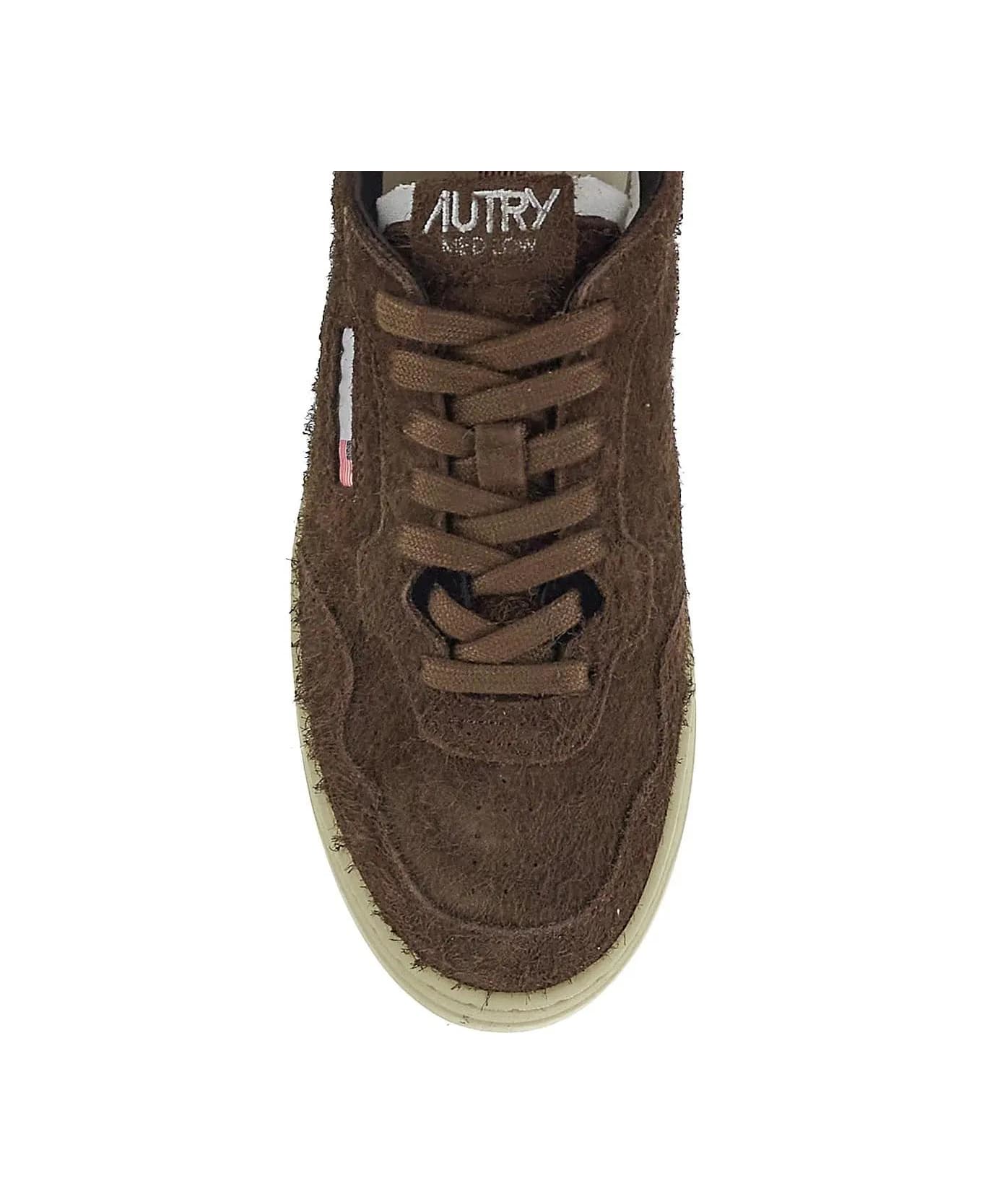 Autry Flat Low Sneakers - Marrone