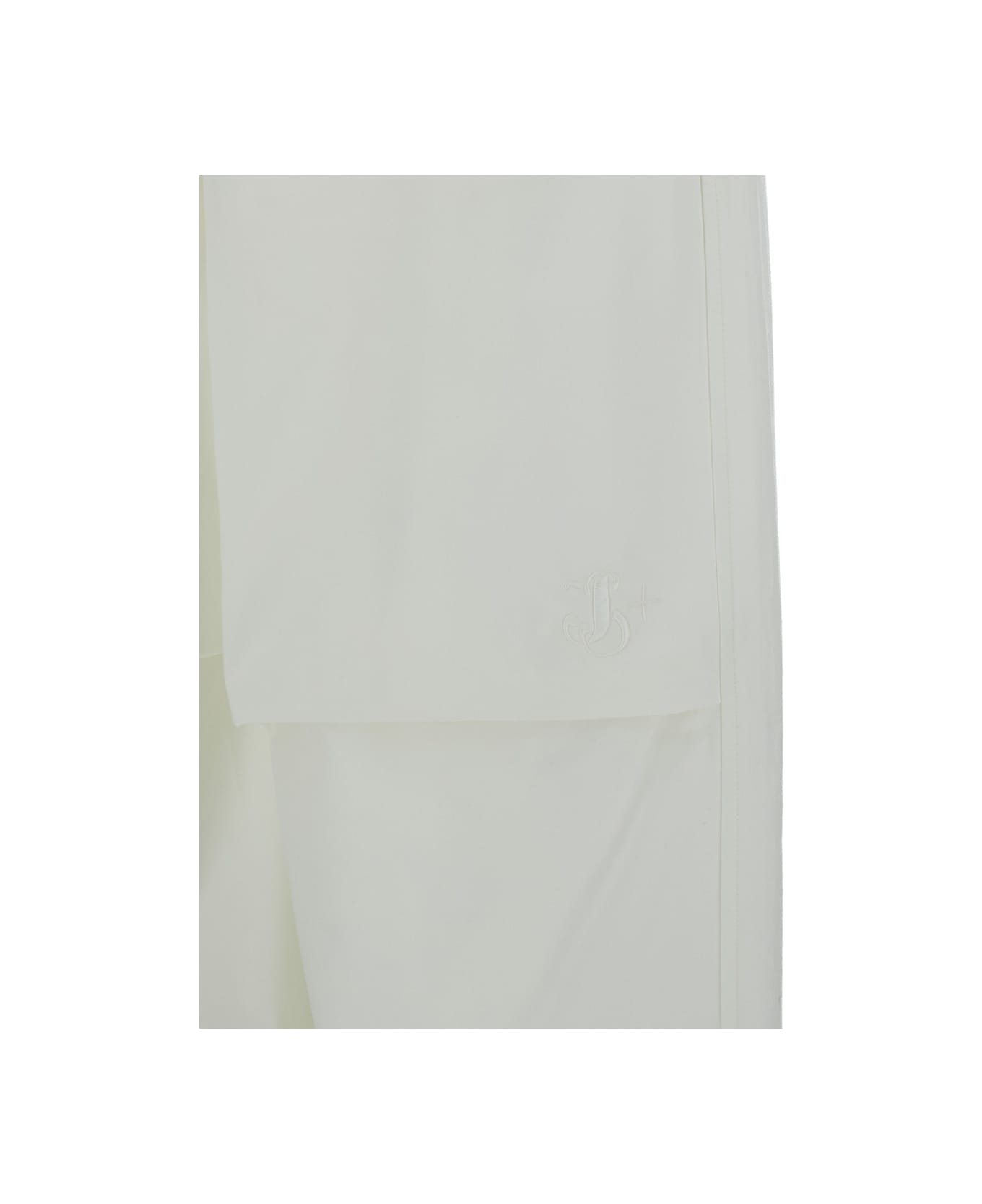 Jil Sander White Cargo Pants In Cotton Man - White