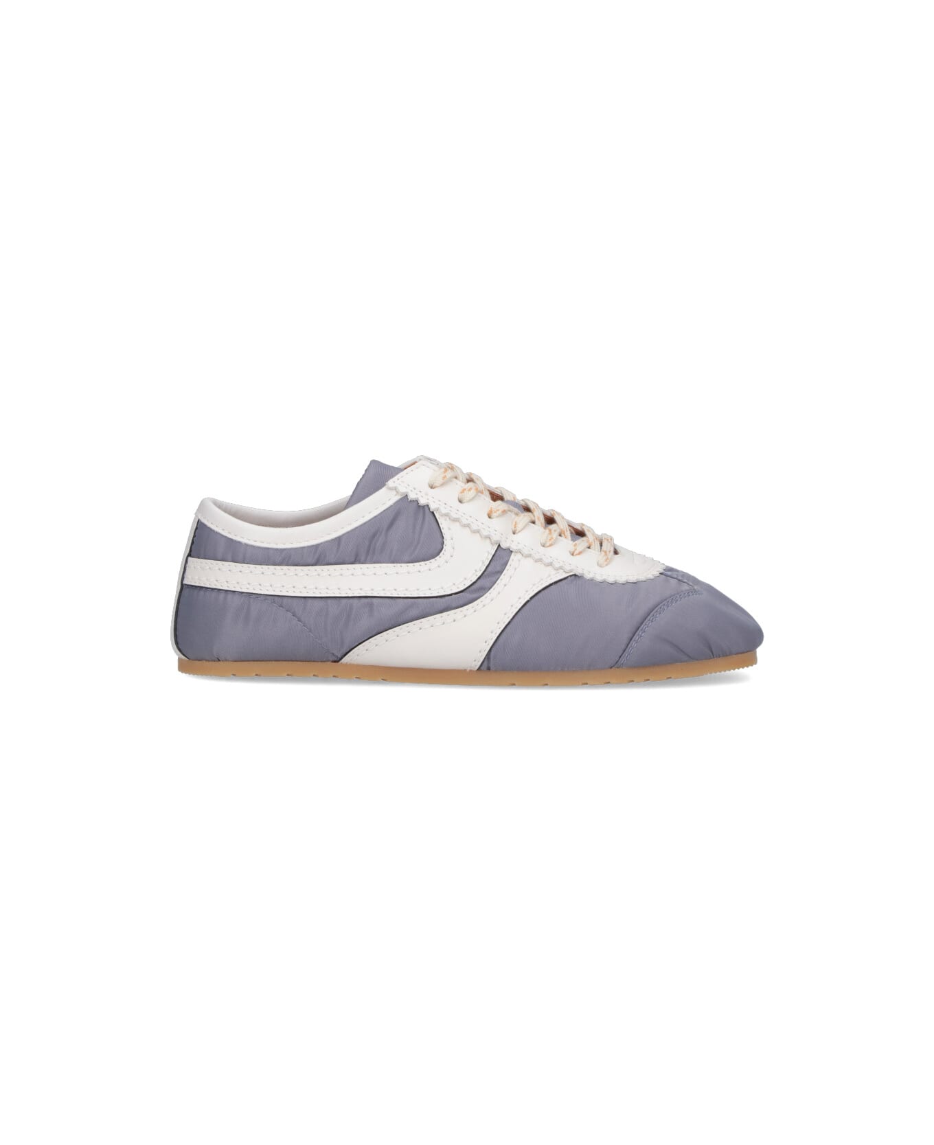 Dries Van Noten Sneakers With Leather - Light Blue