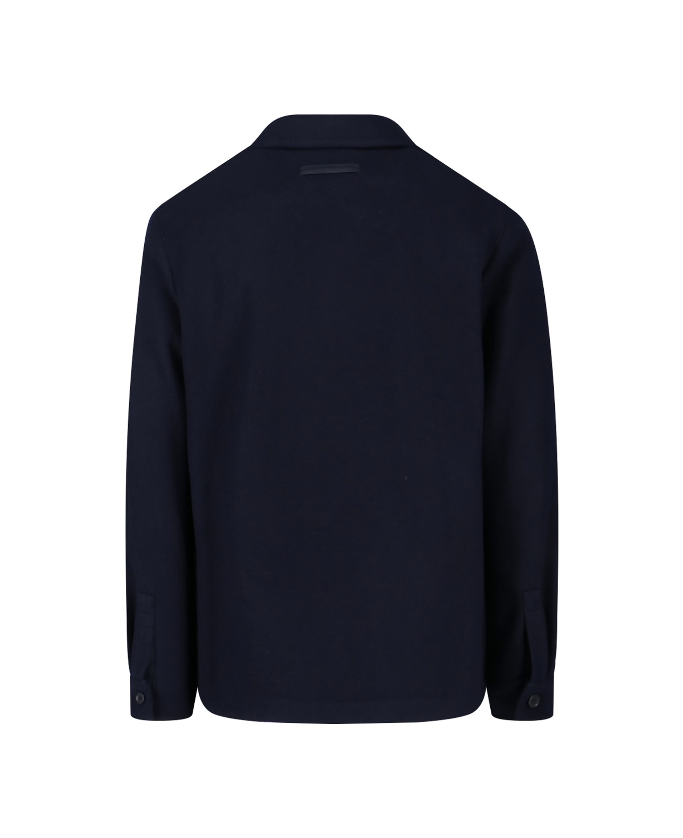Zegna Wool And Cashmere Blend Shirt Jacket - BLUE