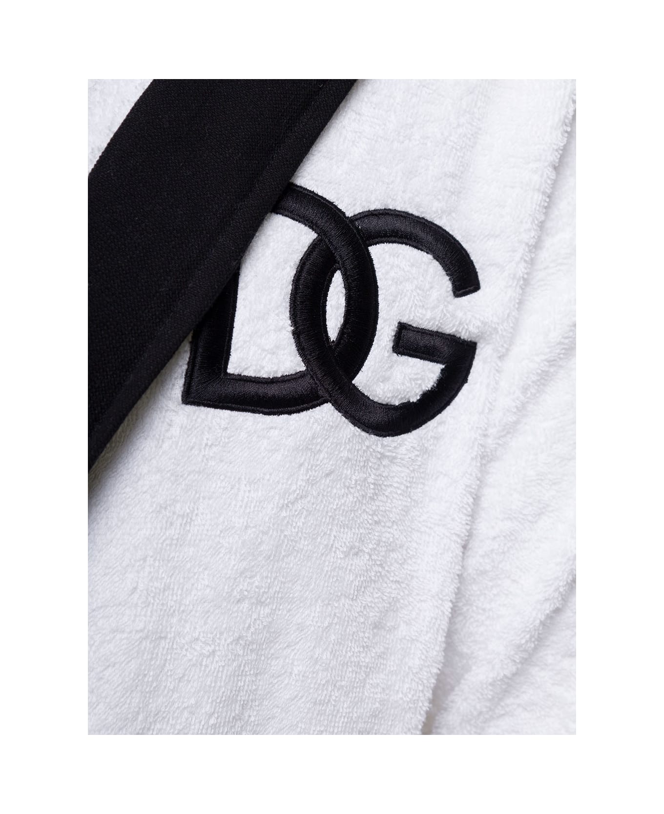 Dolce 
Gabbana Terry Cotton Bathrobe - White