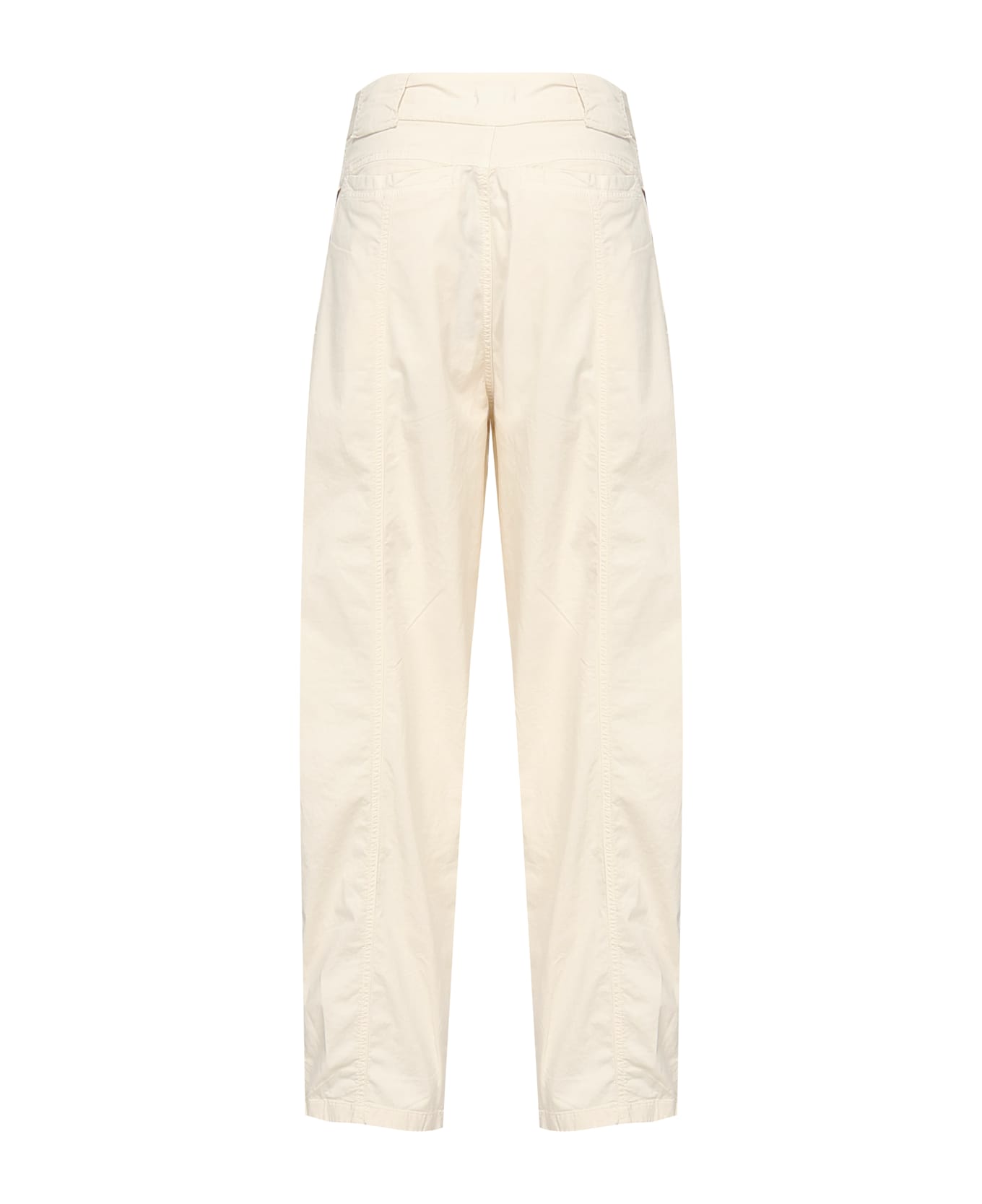 Pinko Carrot Cotton Trousers - Off-white