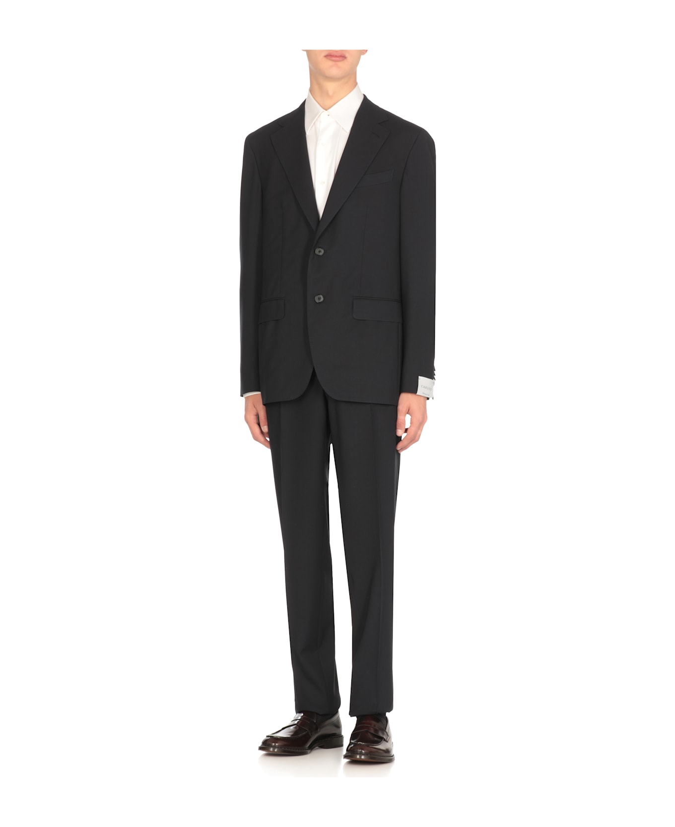 Caruso Wool Suit - Blue