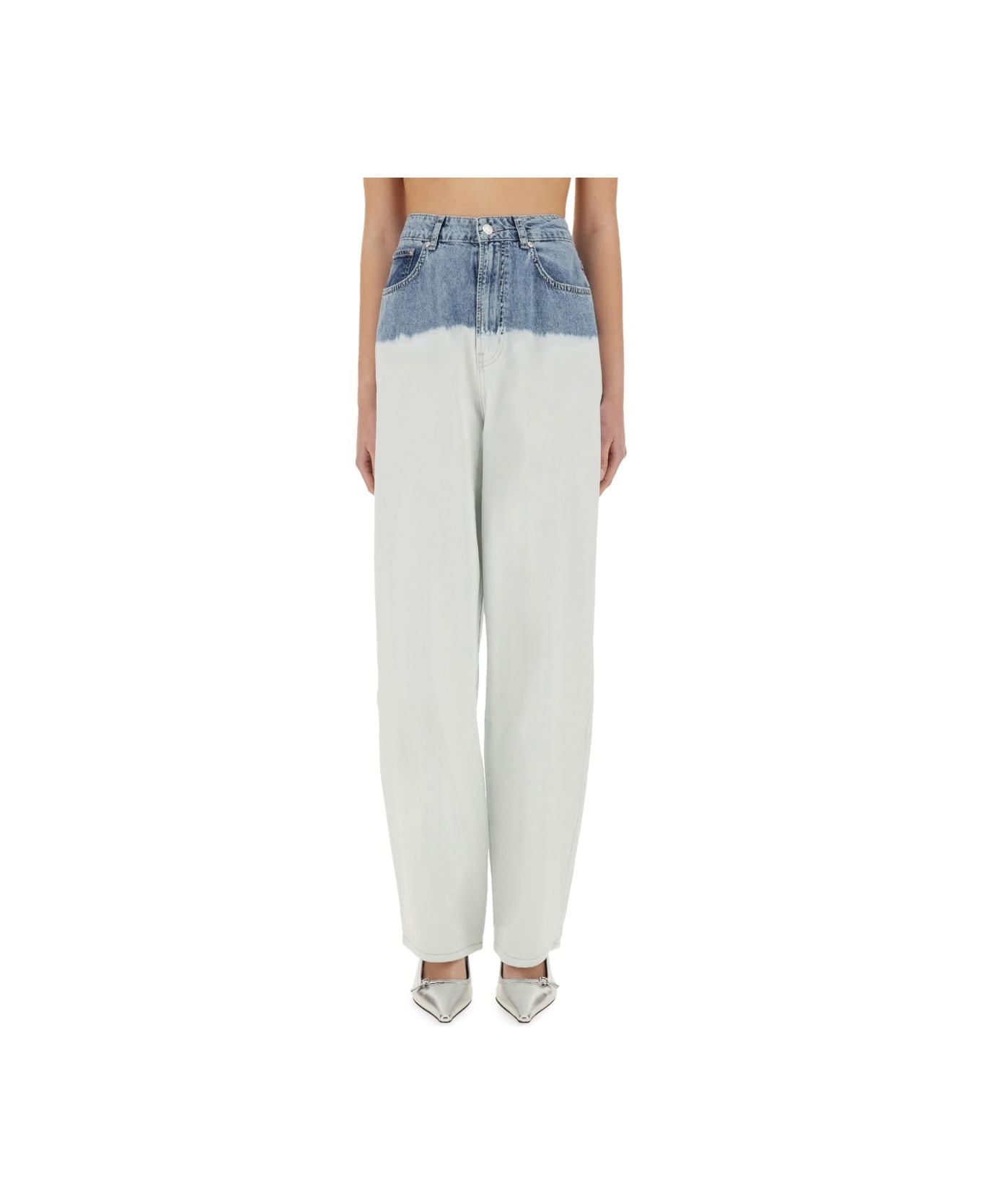 M05CH1N0 Jeans Two-colour Jeans - WHITE