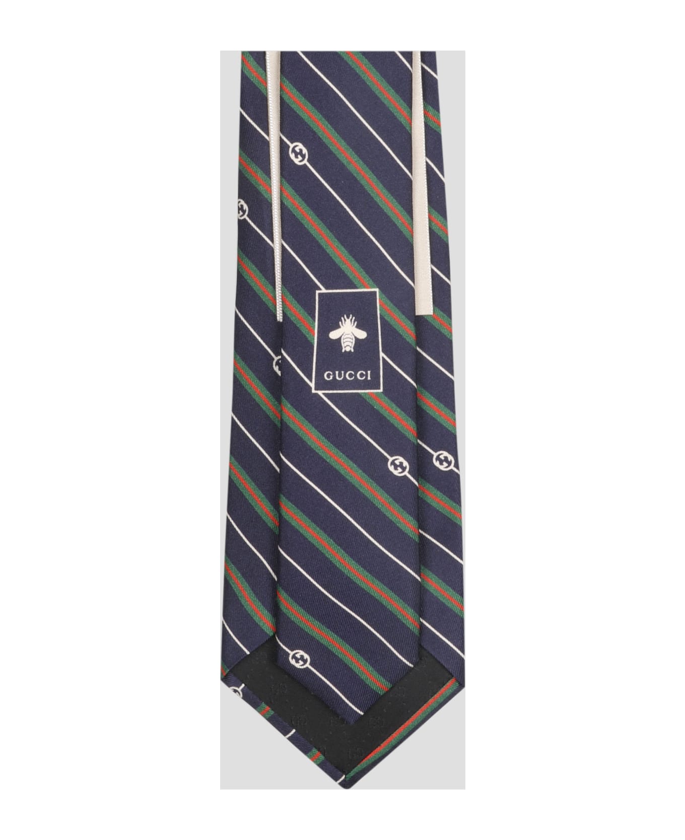 Gucci Interlocking G Print Tie - Blue