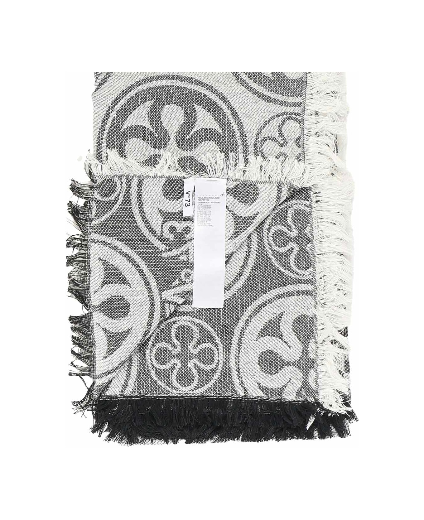 V73 Jacquard Caroline Scarf - Black