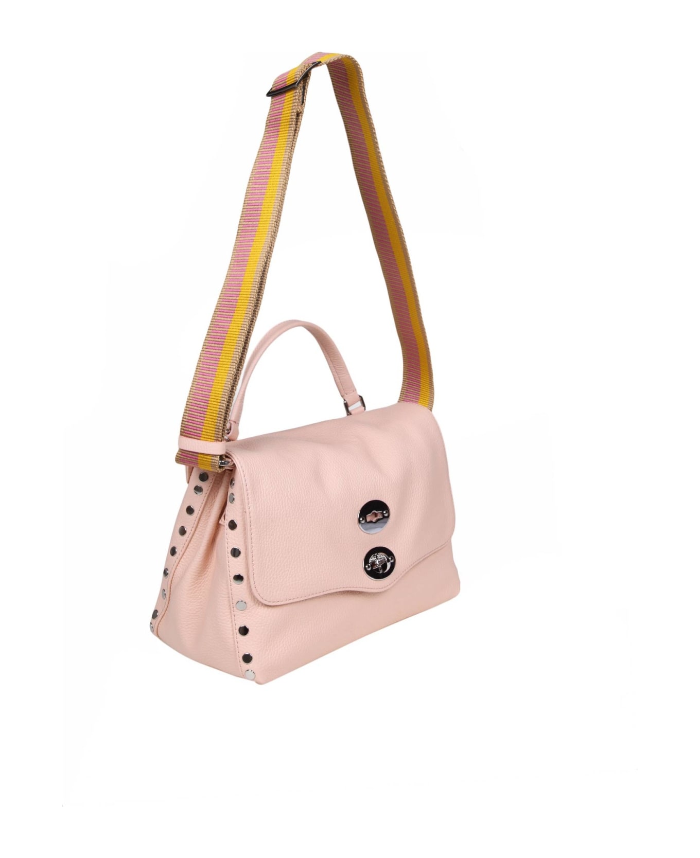 Zanellato Daily Day S In White Pink Leather - Rose
