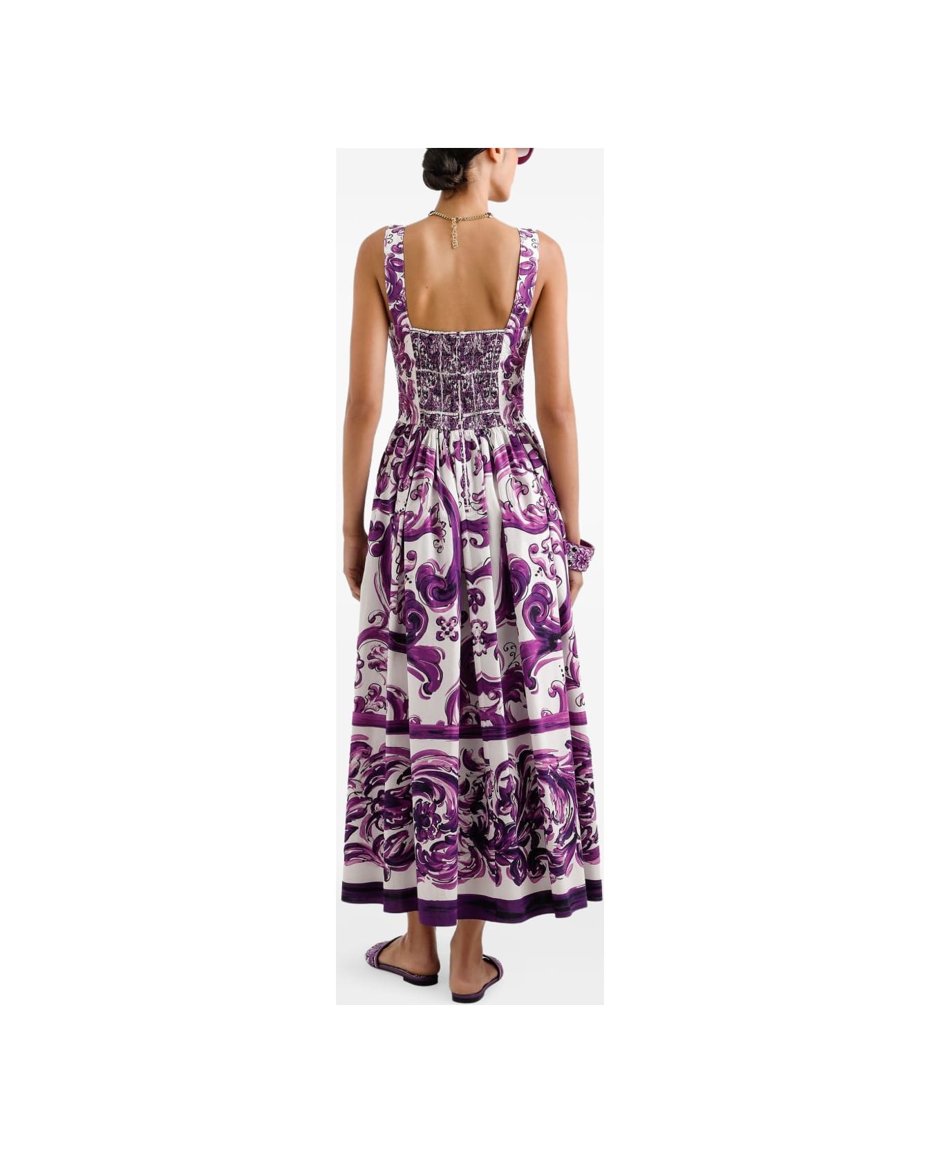 Dolce & Gabbana Dolce &amp; Gabbana Midi Dress With Graphic Print - MultiColour