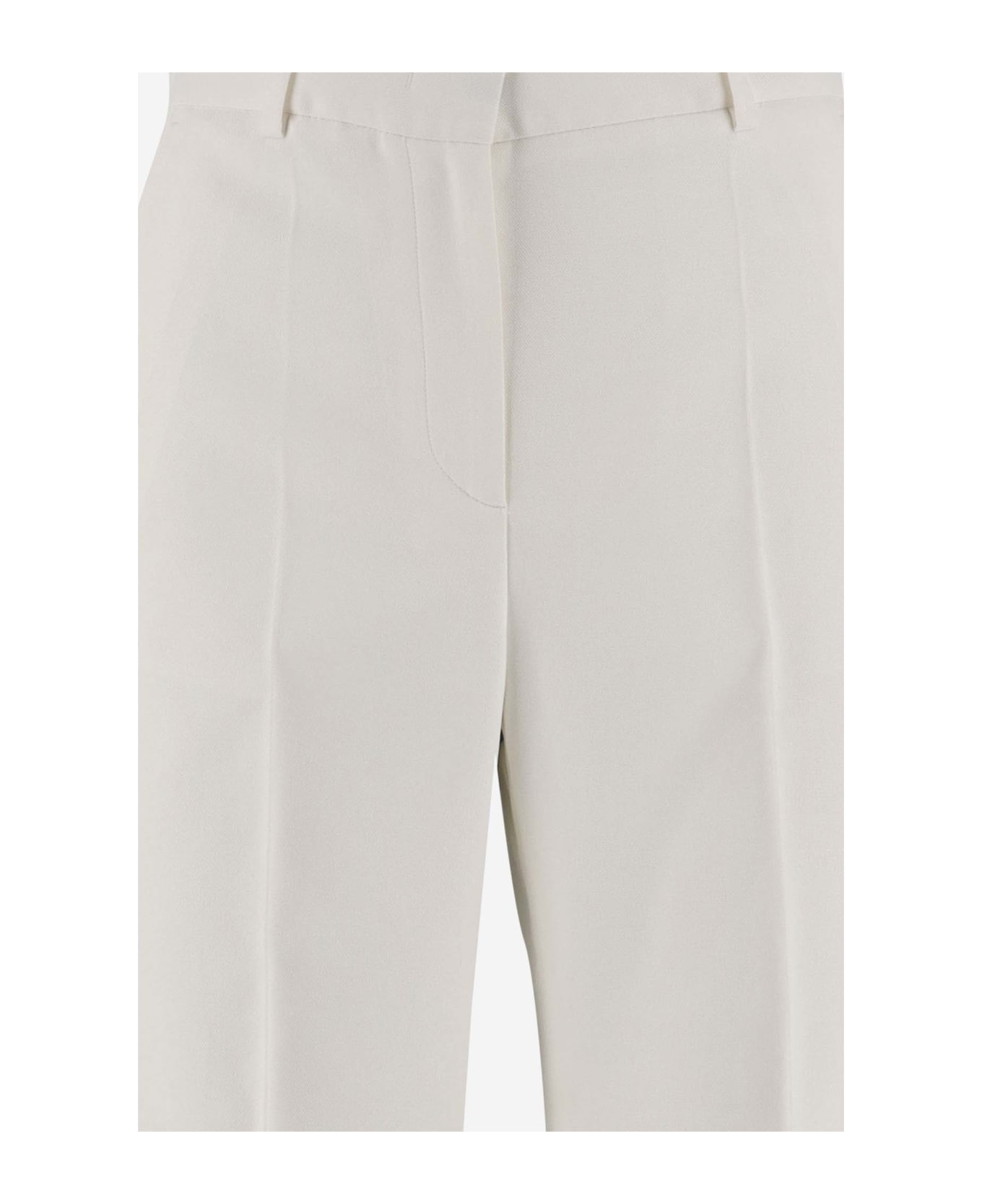 Alberto Biani Cotton Blend Pants - White