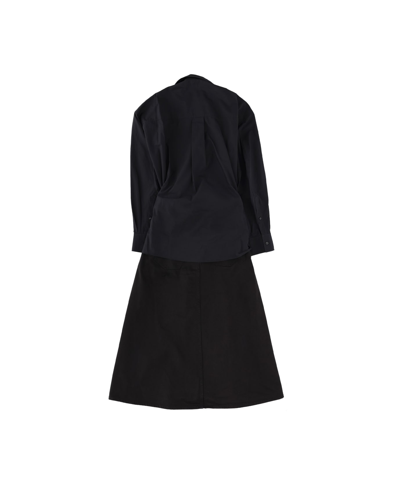 Alexander Wang Long Wrap Dress - BLACK