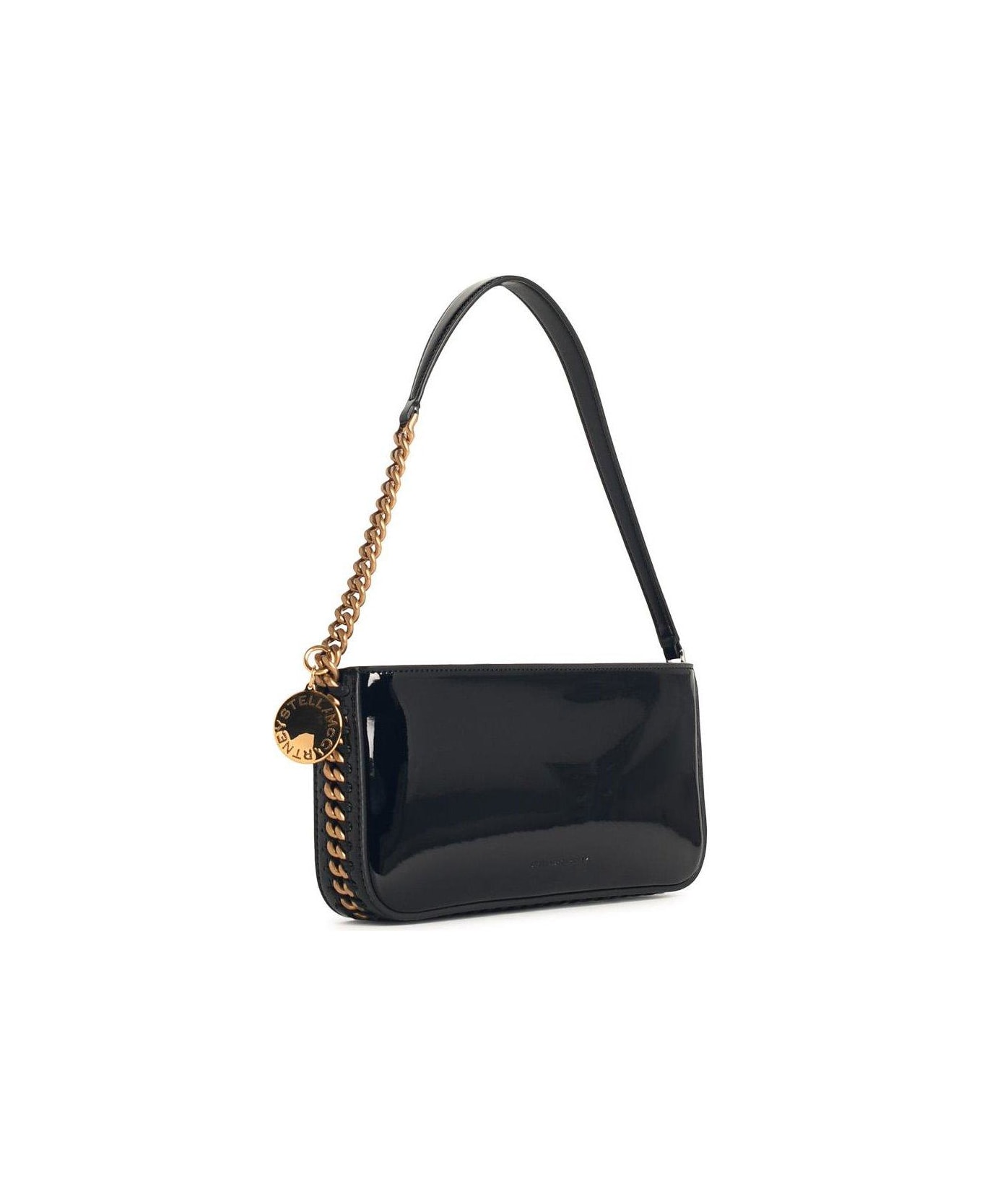 Stella McCartney Chain-linked Clutch Bag - BLACK