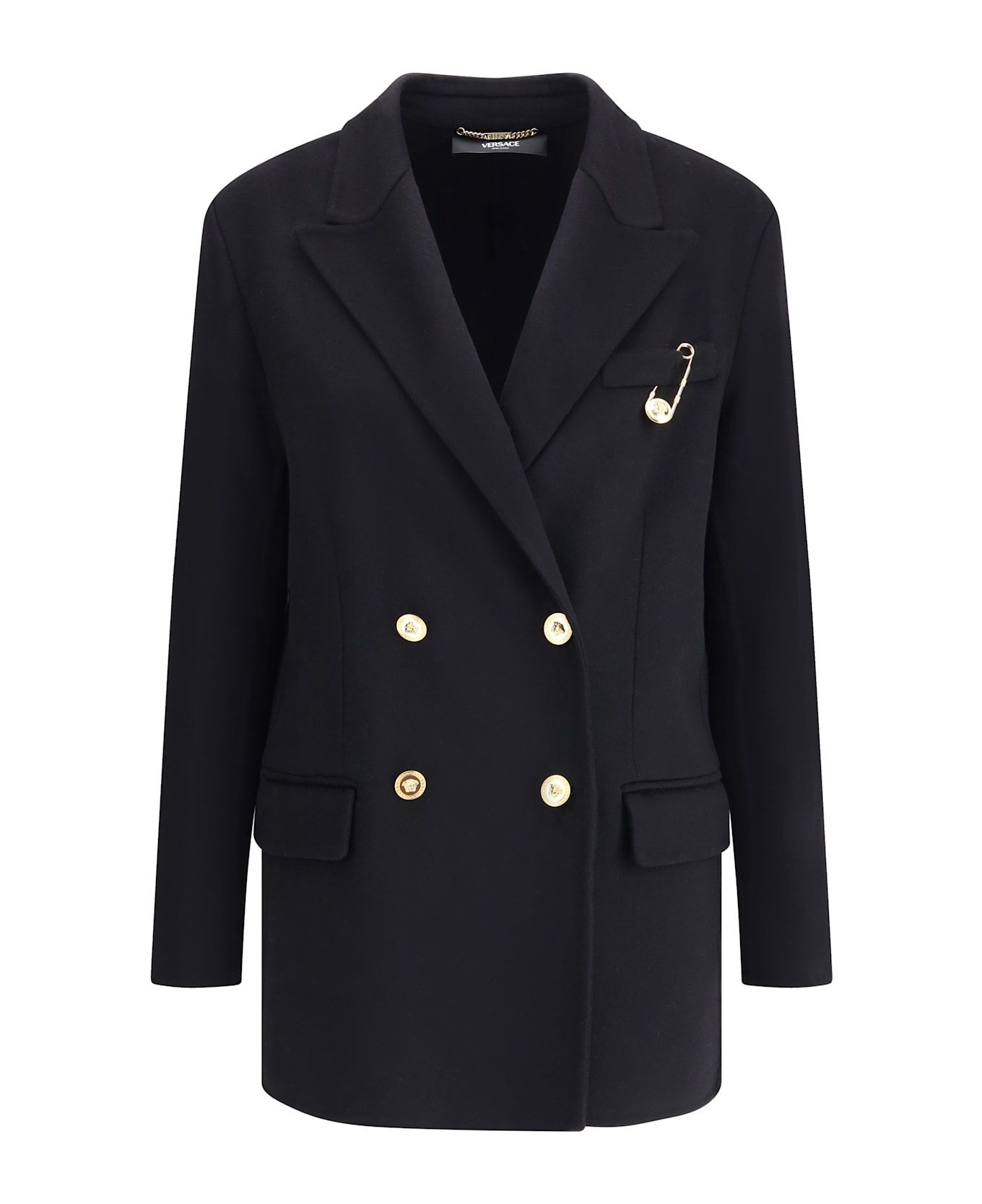 Versace Wool And Cachemire Double-breasted Coat