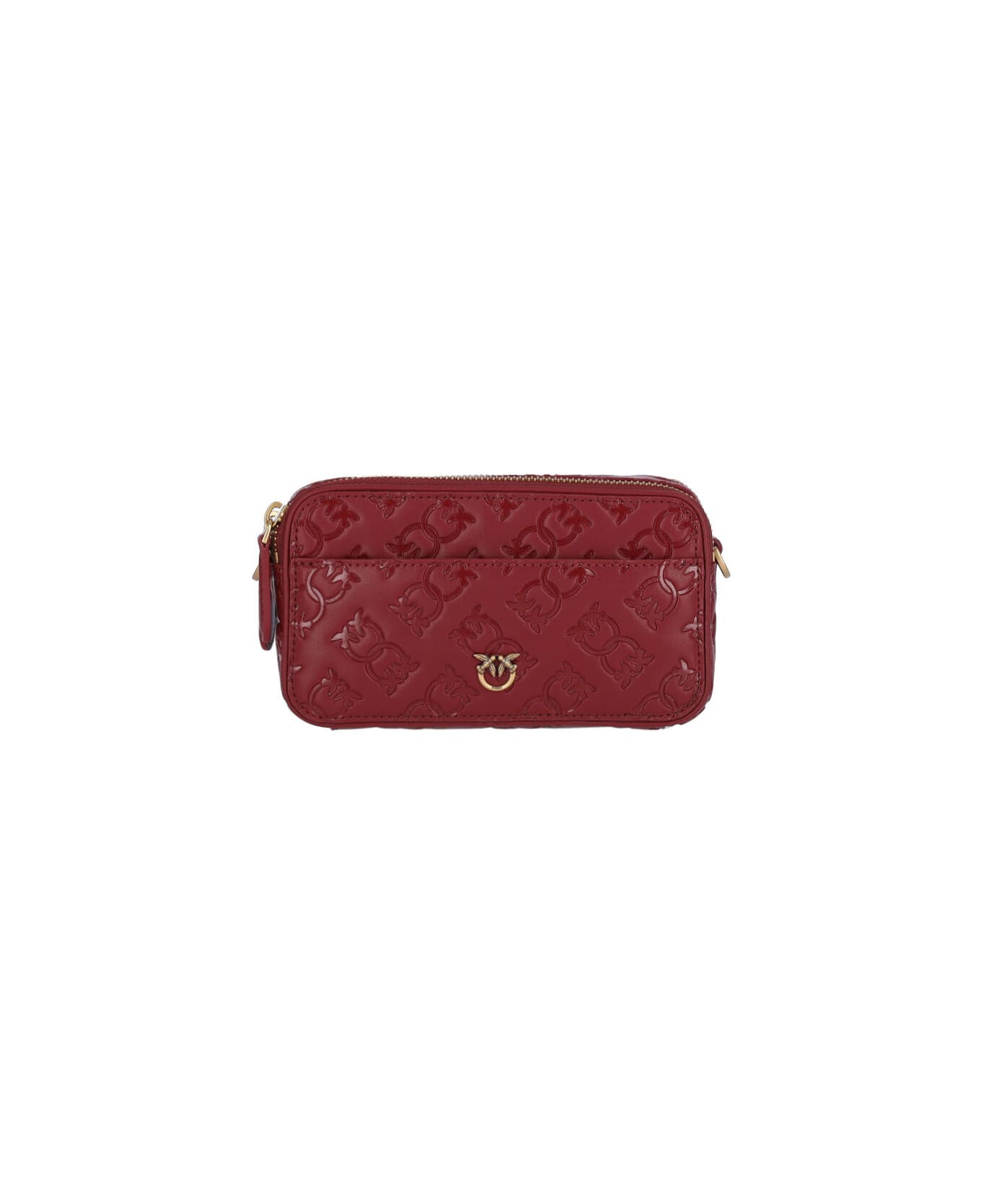 Pinko Logo Shoulder Bag - Red