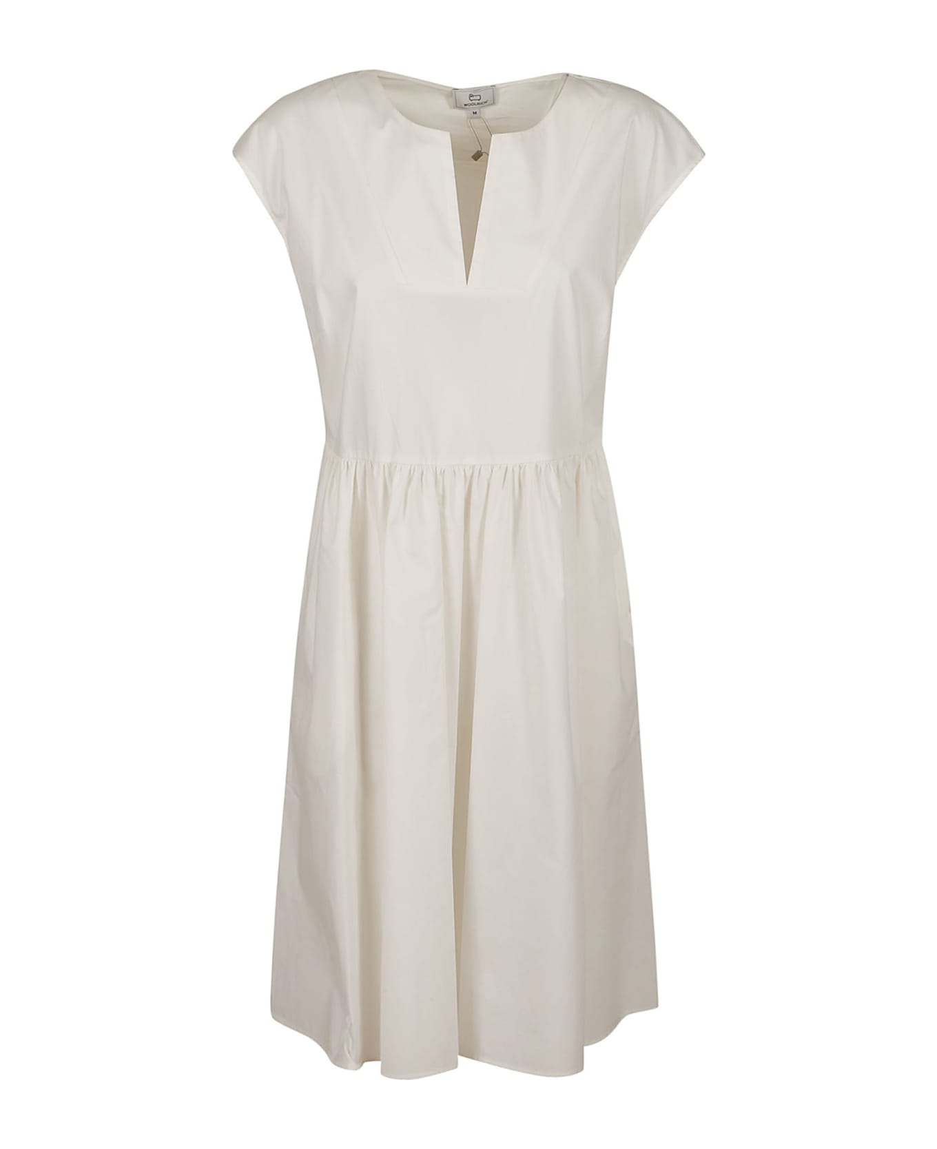 Woolrich Poplin Short Dress - White ワンピース＆ドレス