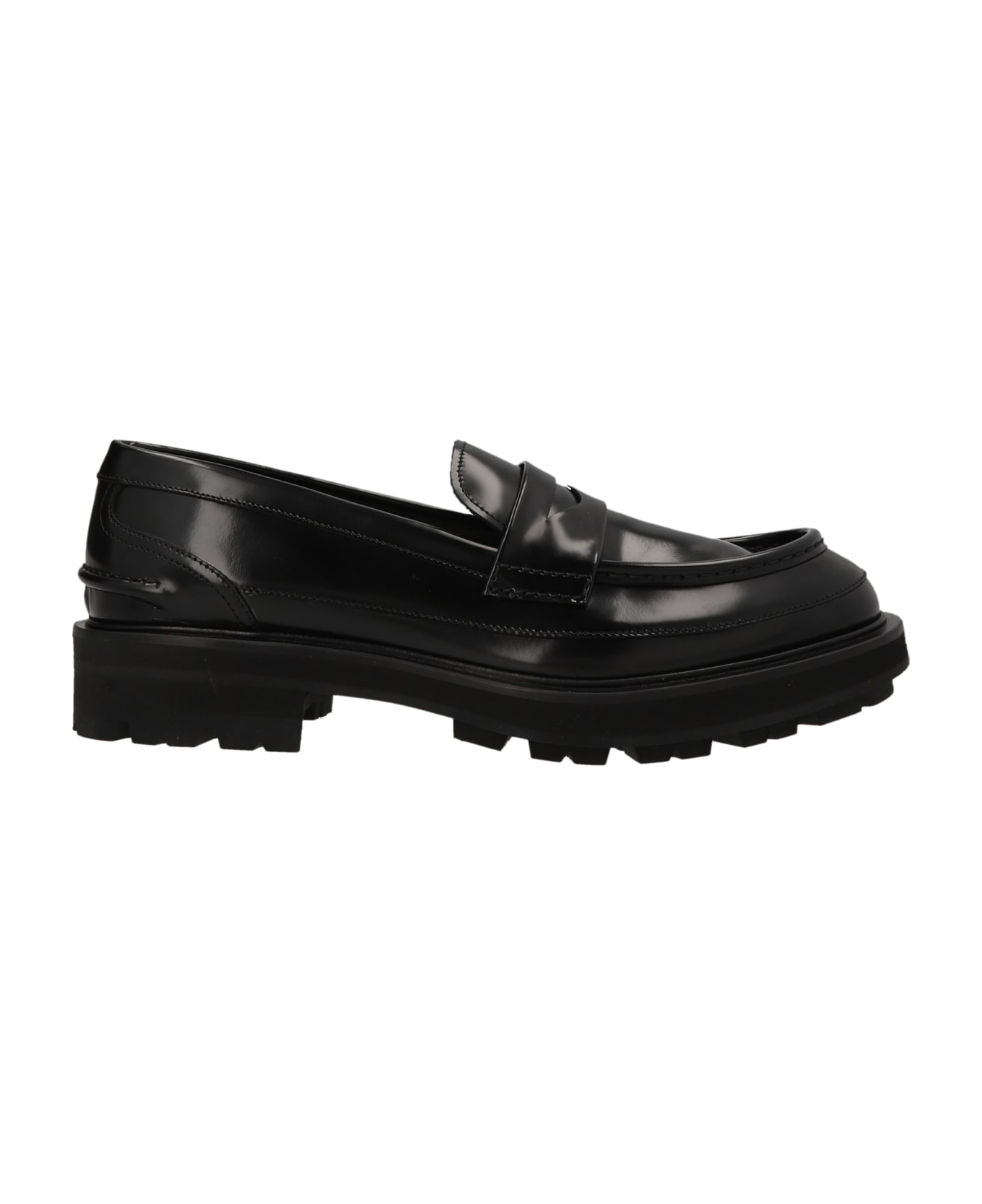 Alexander McQueen Leather Loafers - Black  