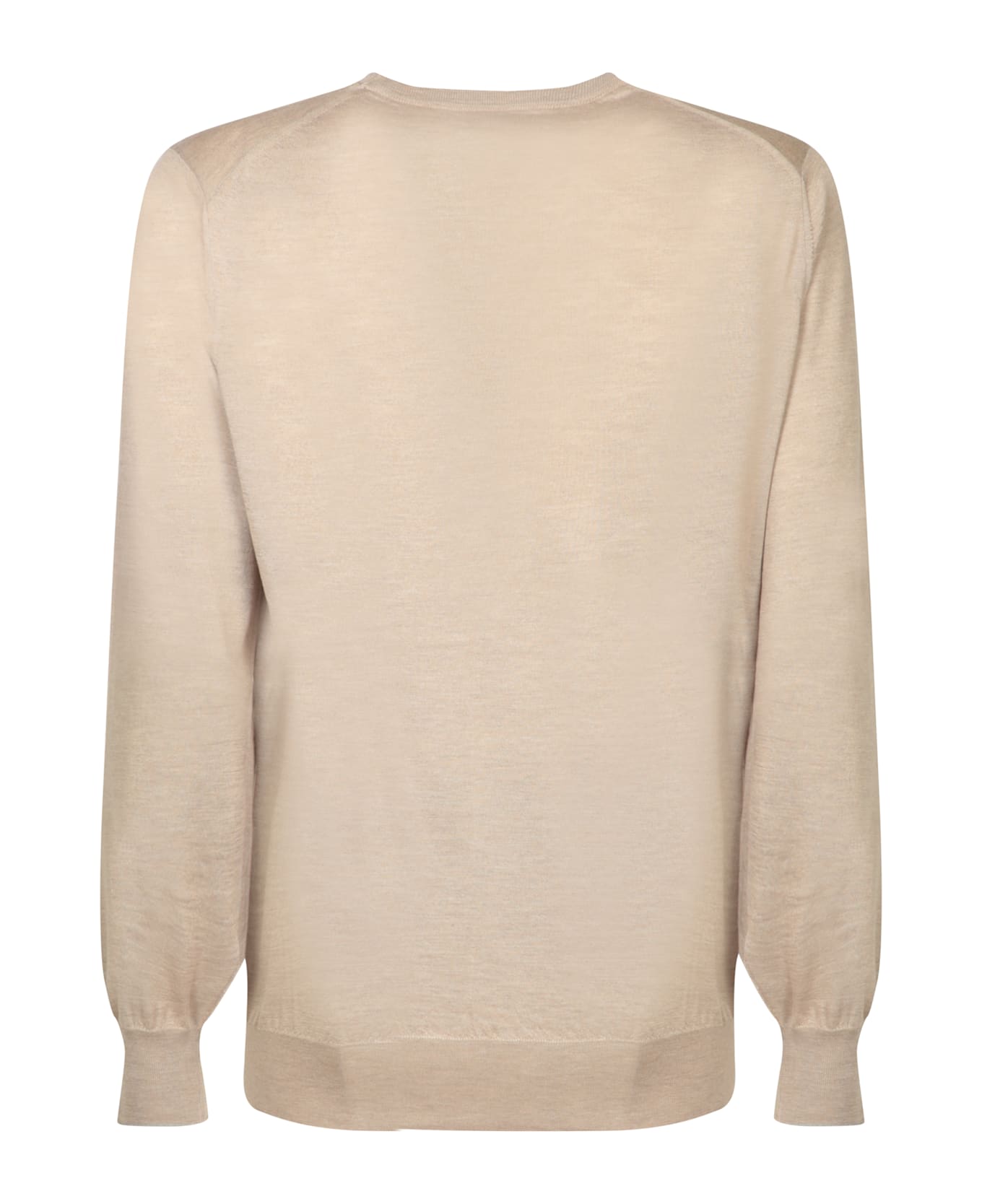 Brunello Cucinelli Light Brown Cashmere And Silk Sweater - Brown