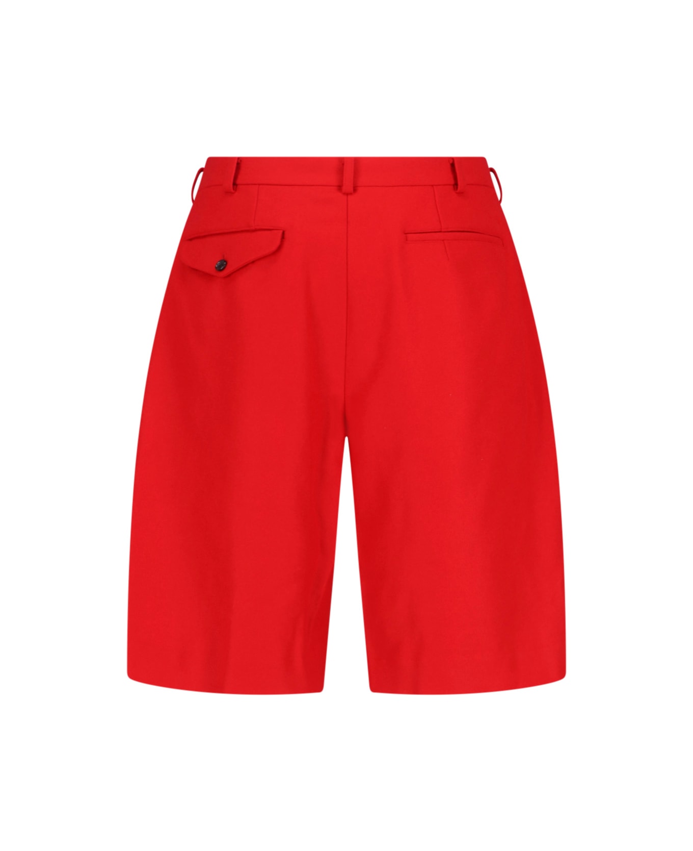 Comme Des Garçons Homme Plus Wool Shorts - Red