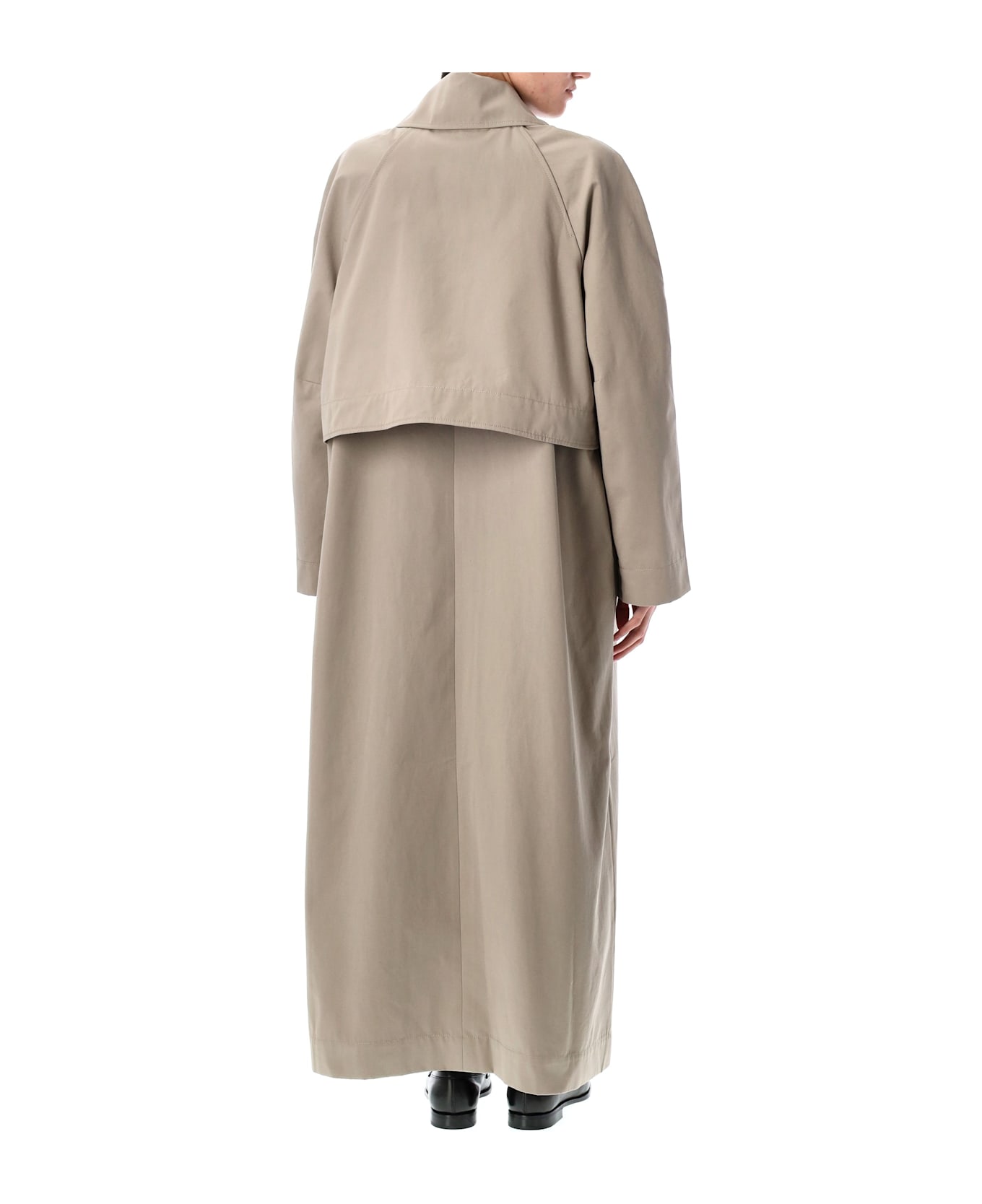 REMAIN Birger Christensen Long Trench Coat - CROCKREY BEIGE