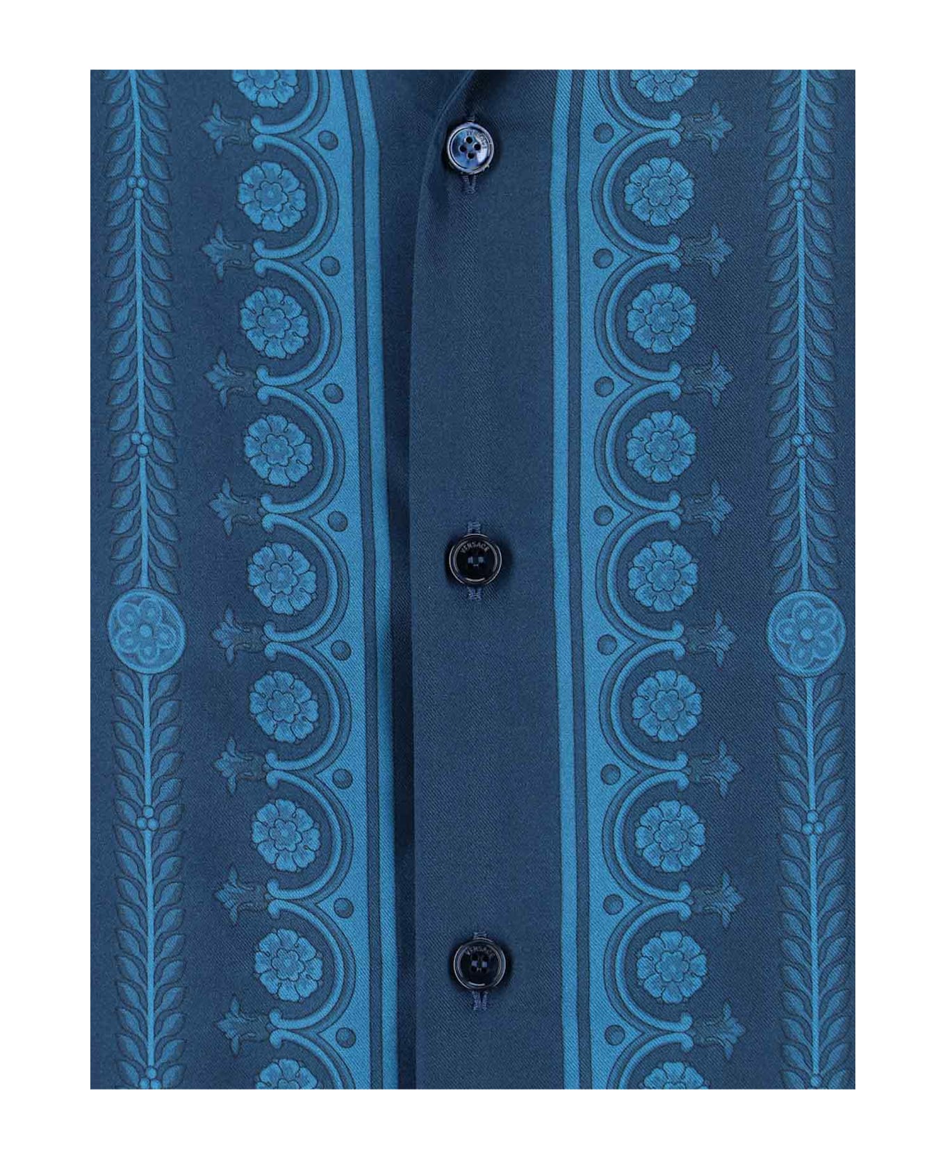 Versace 'barocco' Shirt - Blue