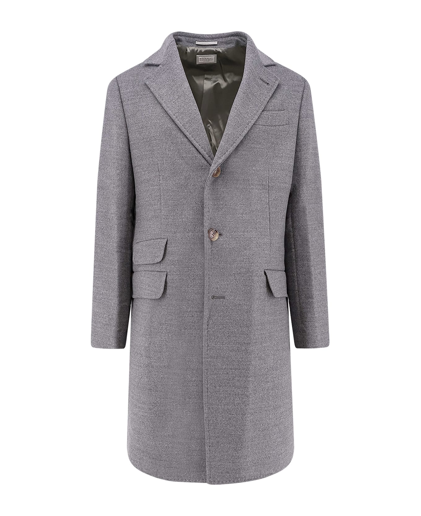 Brunello Cucinelli Wool Coat - Grigio/kaki