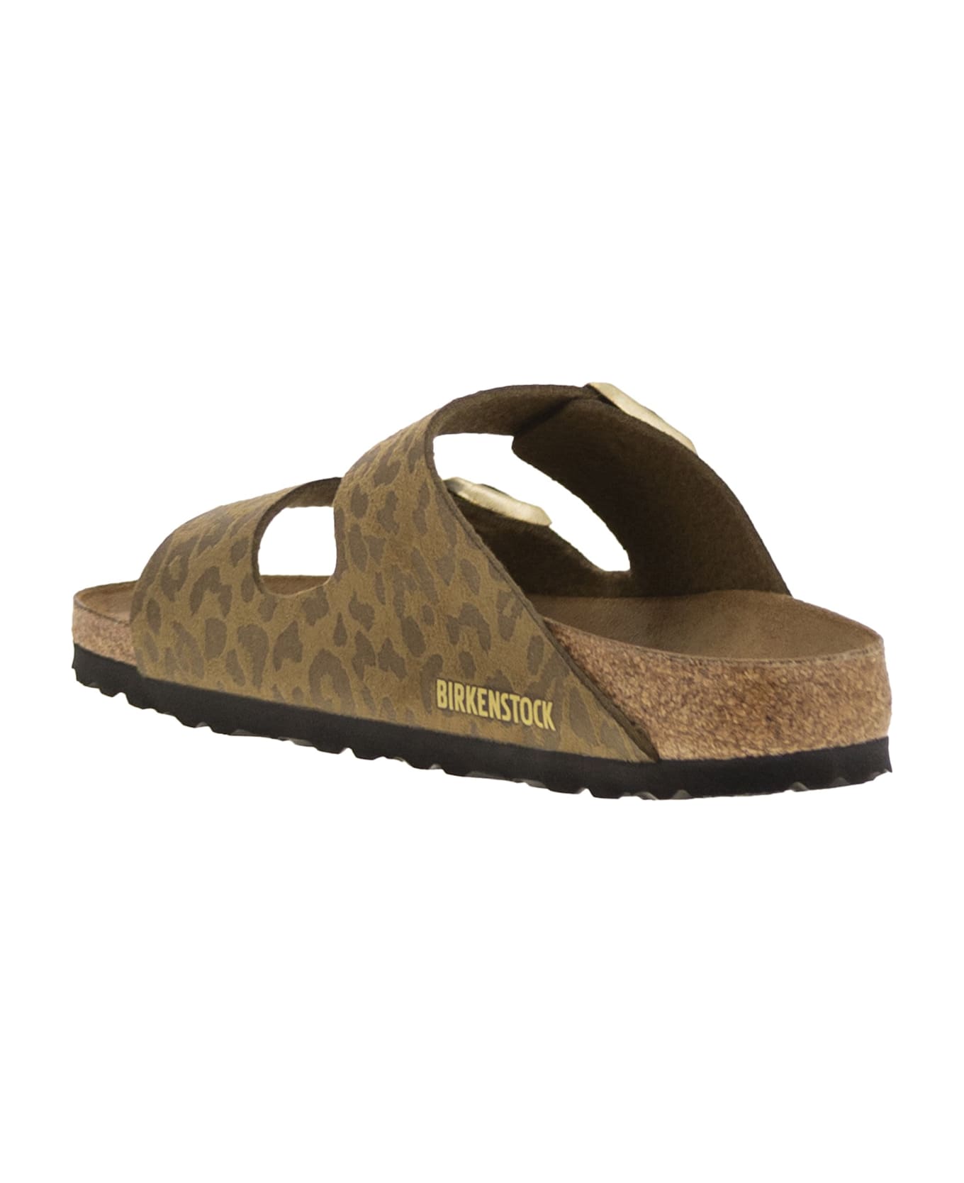 Birkenstock Arizona Leo - Sandal With Buckles And Animal Print - Brown