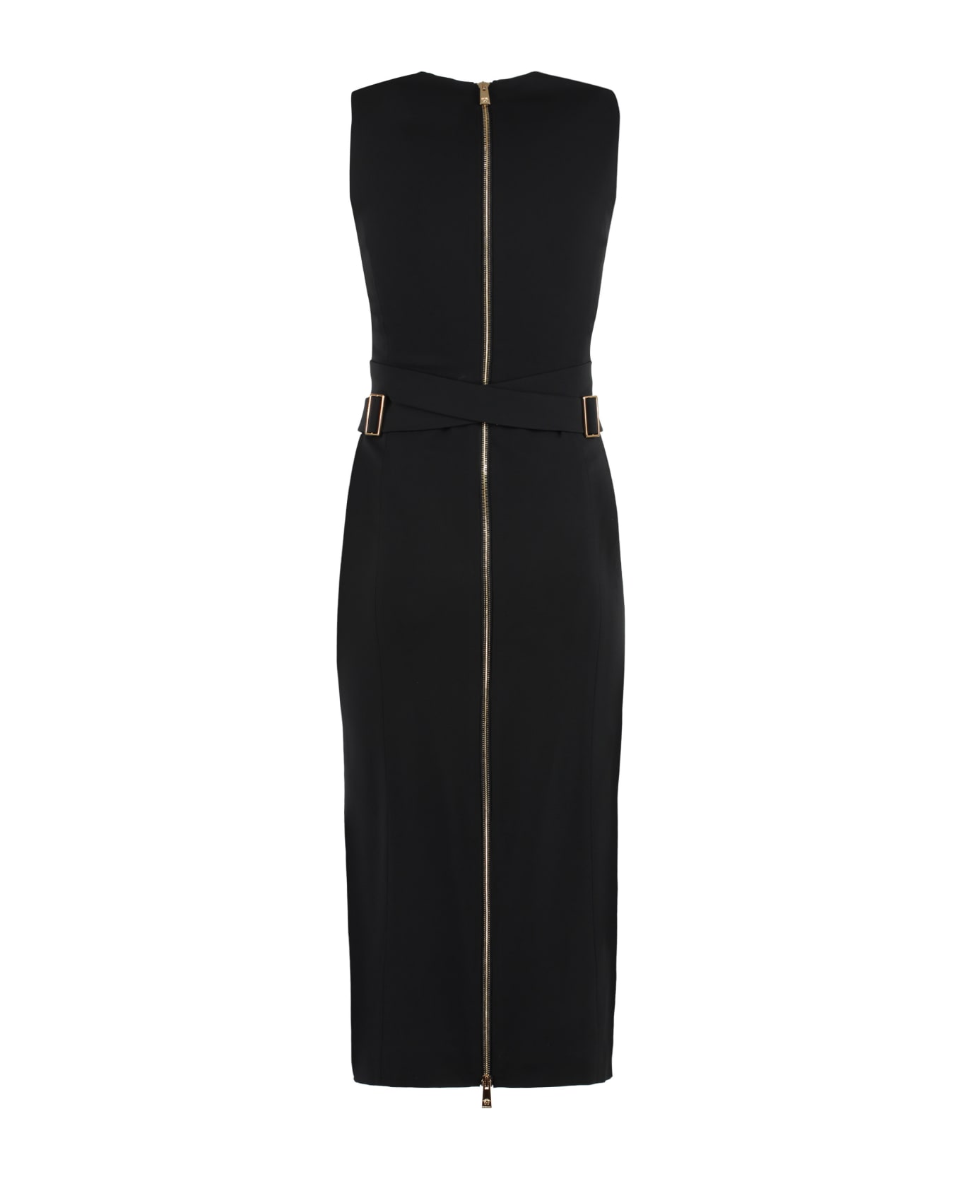 Versace Crepe Midi Dress - black