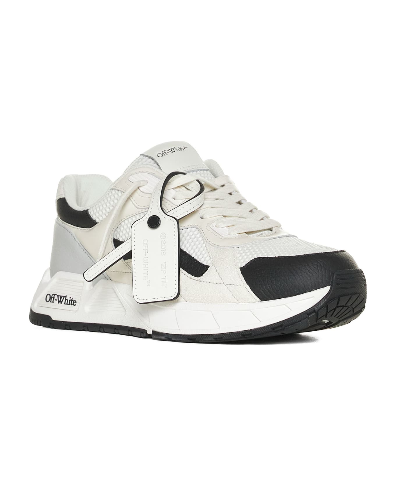 Off-White Kick Off Lace-up Sneakers - White BLACK