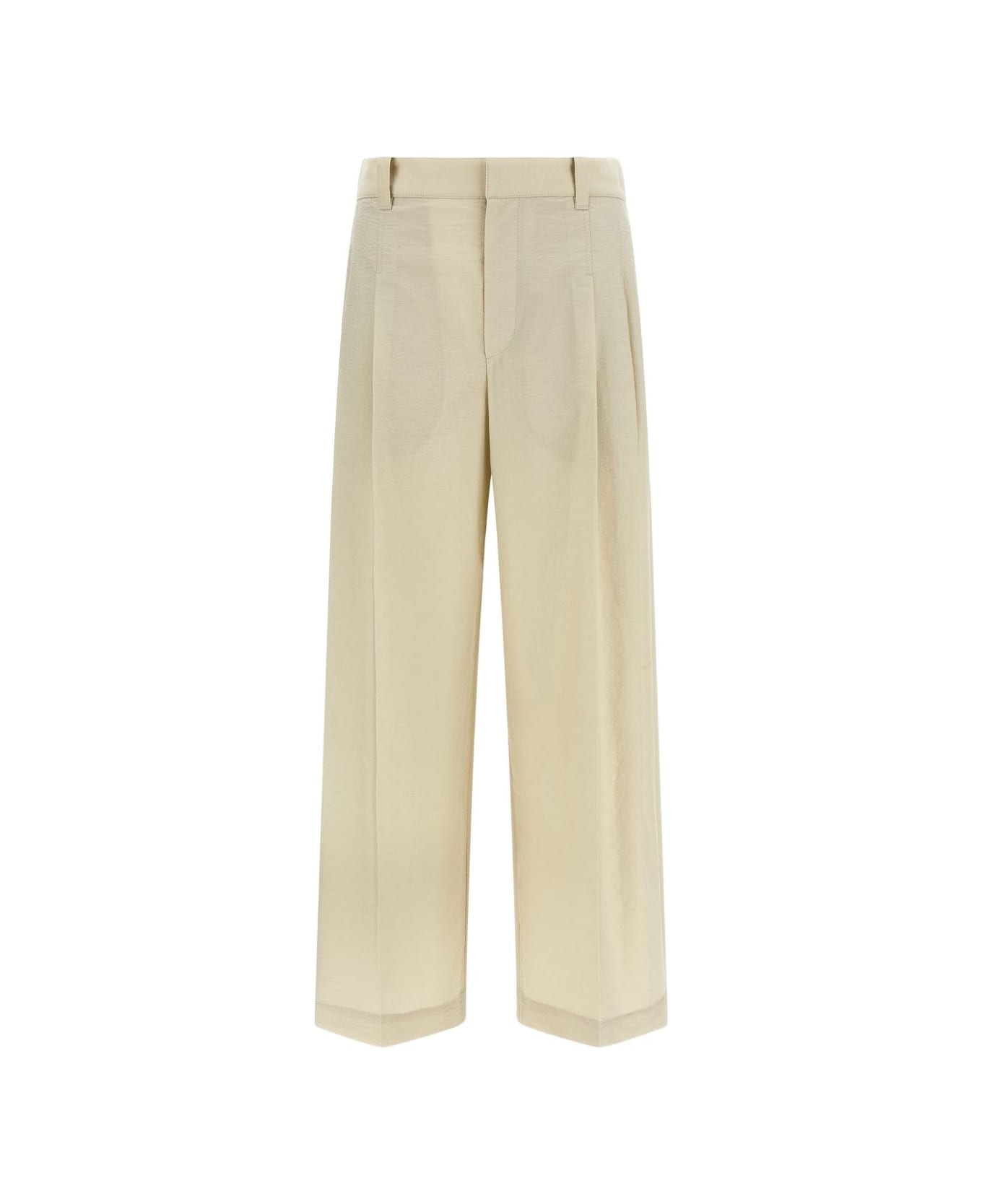 Brunello Cucinelli Cotton Trousers - Beige