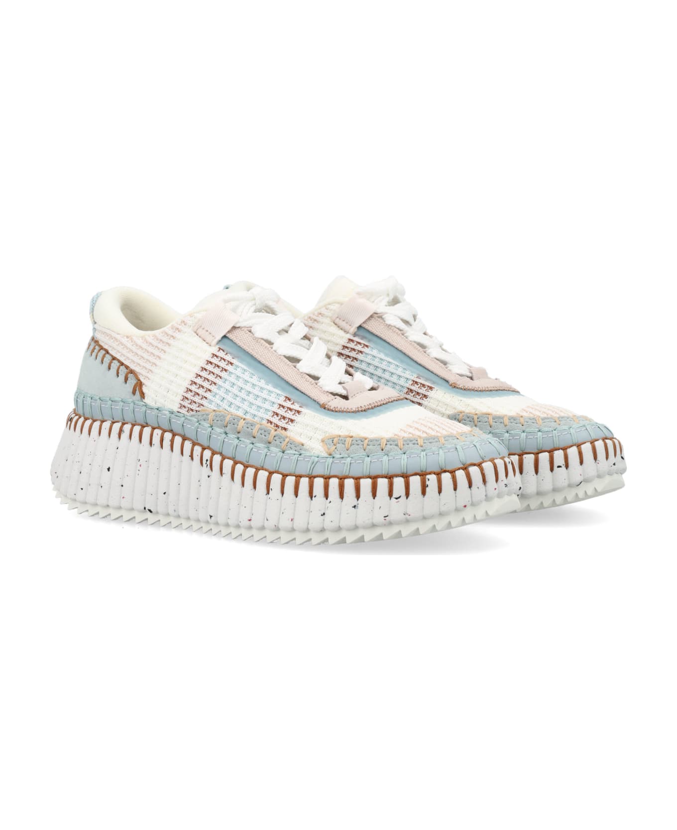 Chloé Nama Woman Sneakers - DELICATE BLUE