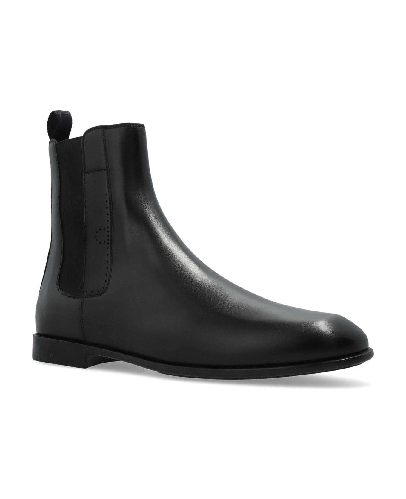 Ferragamo Chelsea Boots `angle` - Black