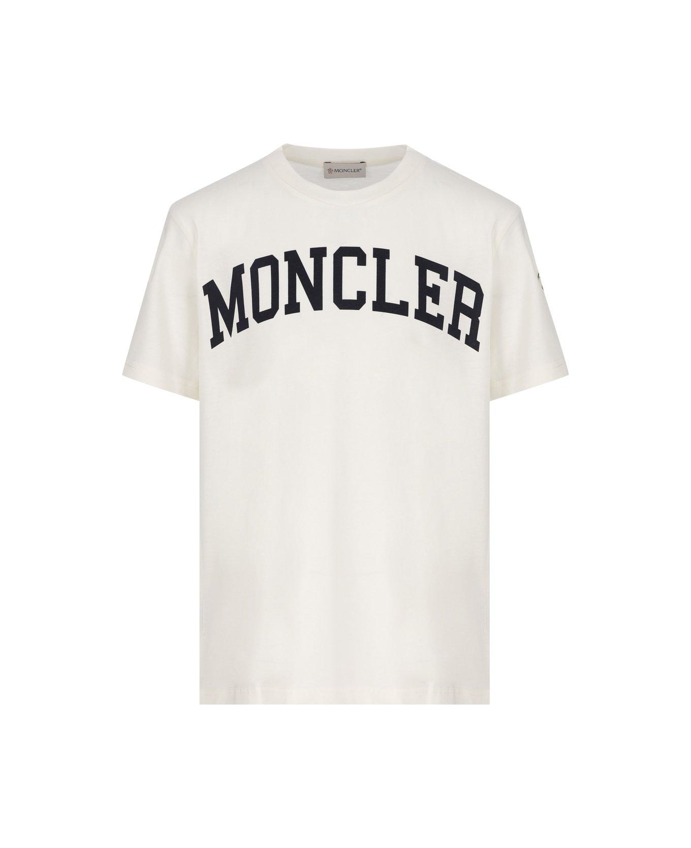 Moncler Logo Printed Crewneck T-shirt