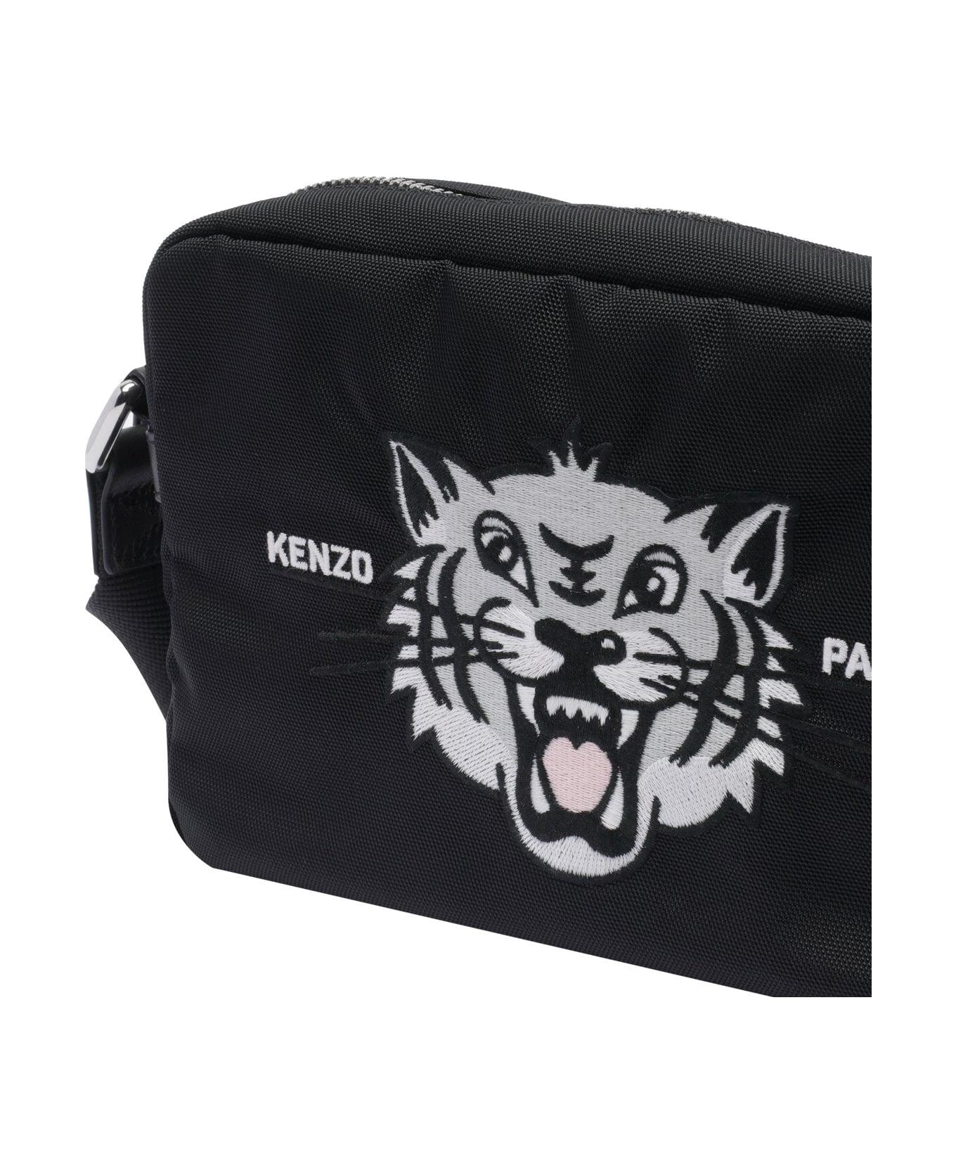 Kenzo Varsity Crossbody Bag - BLACK
