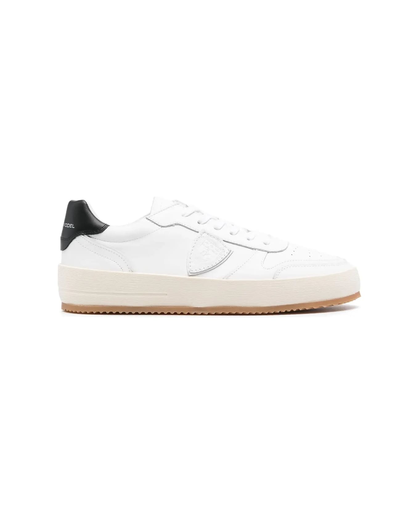 Philippe Model Nice Low Sneakers - White And Black - White