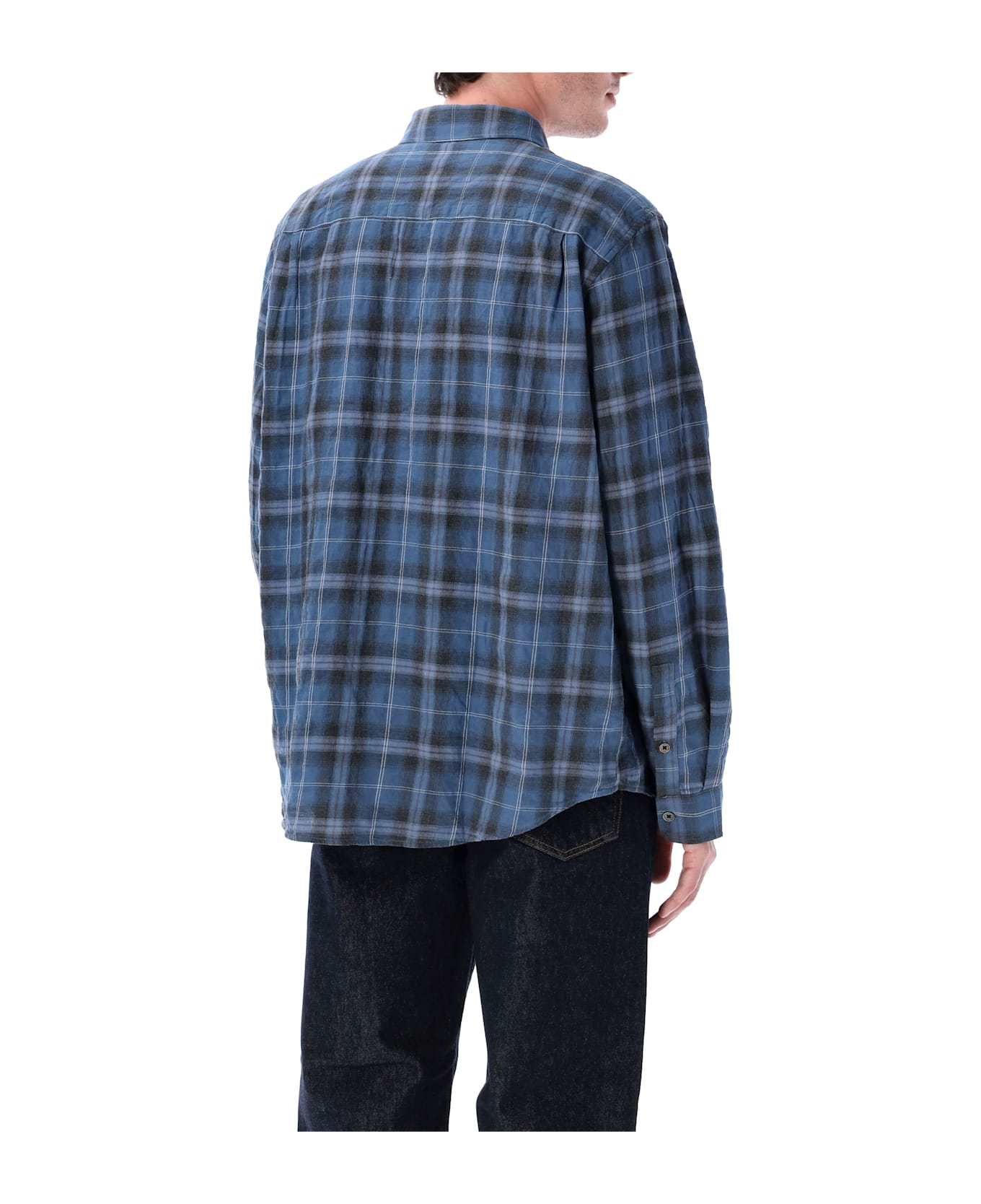 Stussy Beach Plaid Shirt - BLUE