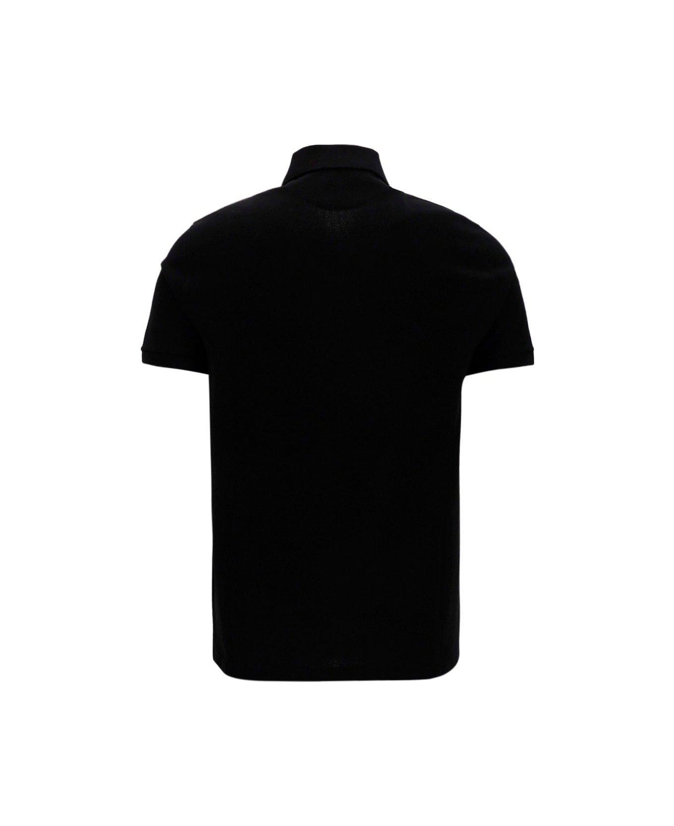 Valentino Vltn Tag Short-sleeved Polo Shirt - Black シャツ