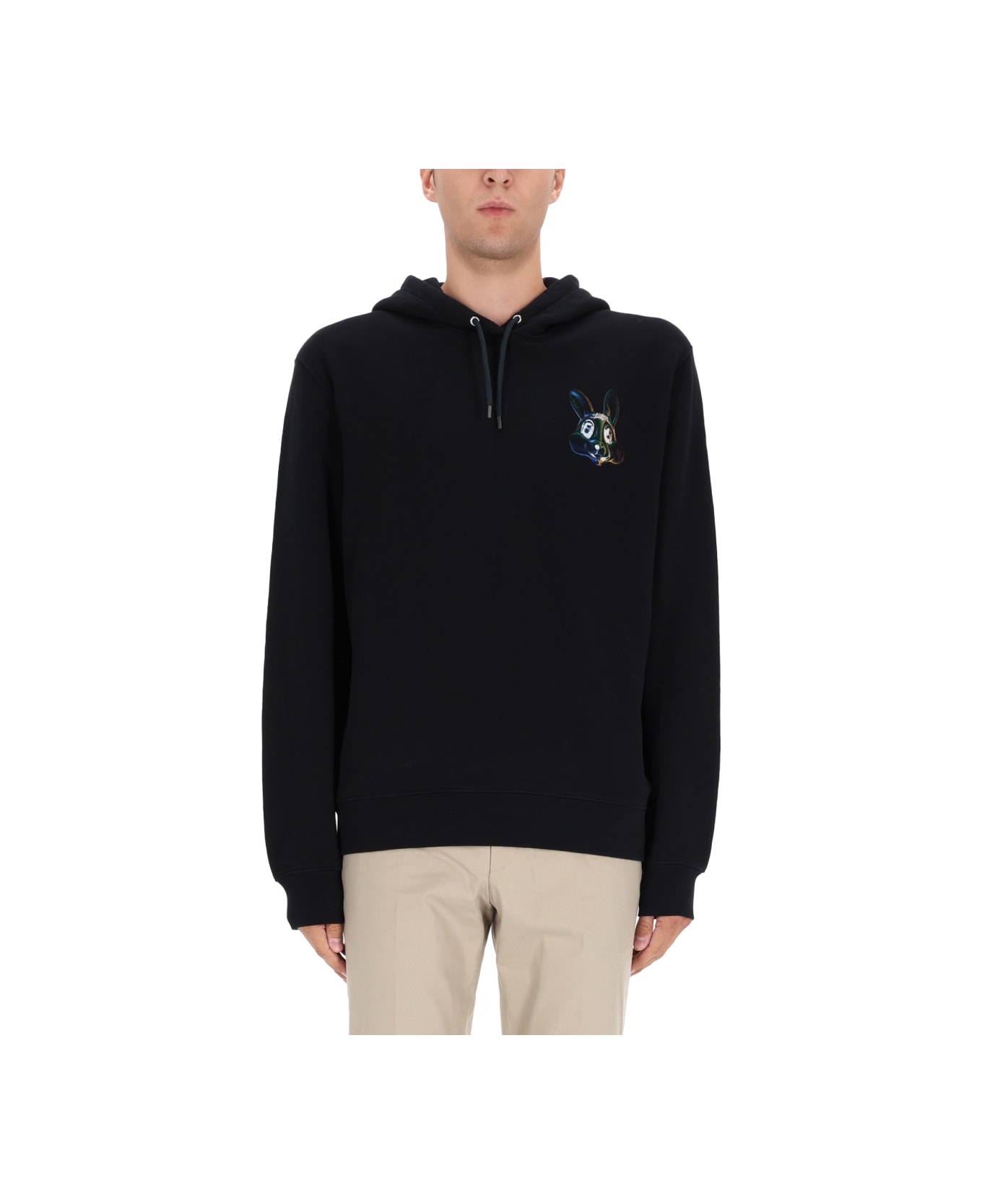PS by Paul Smith Sweatshirt With "bunny" Print - BLACK