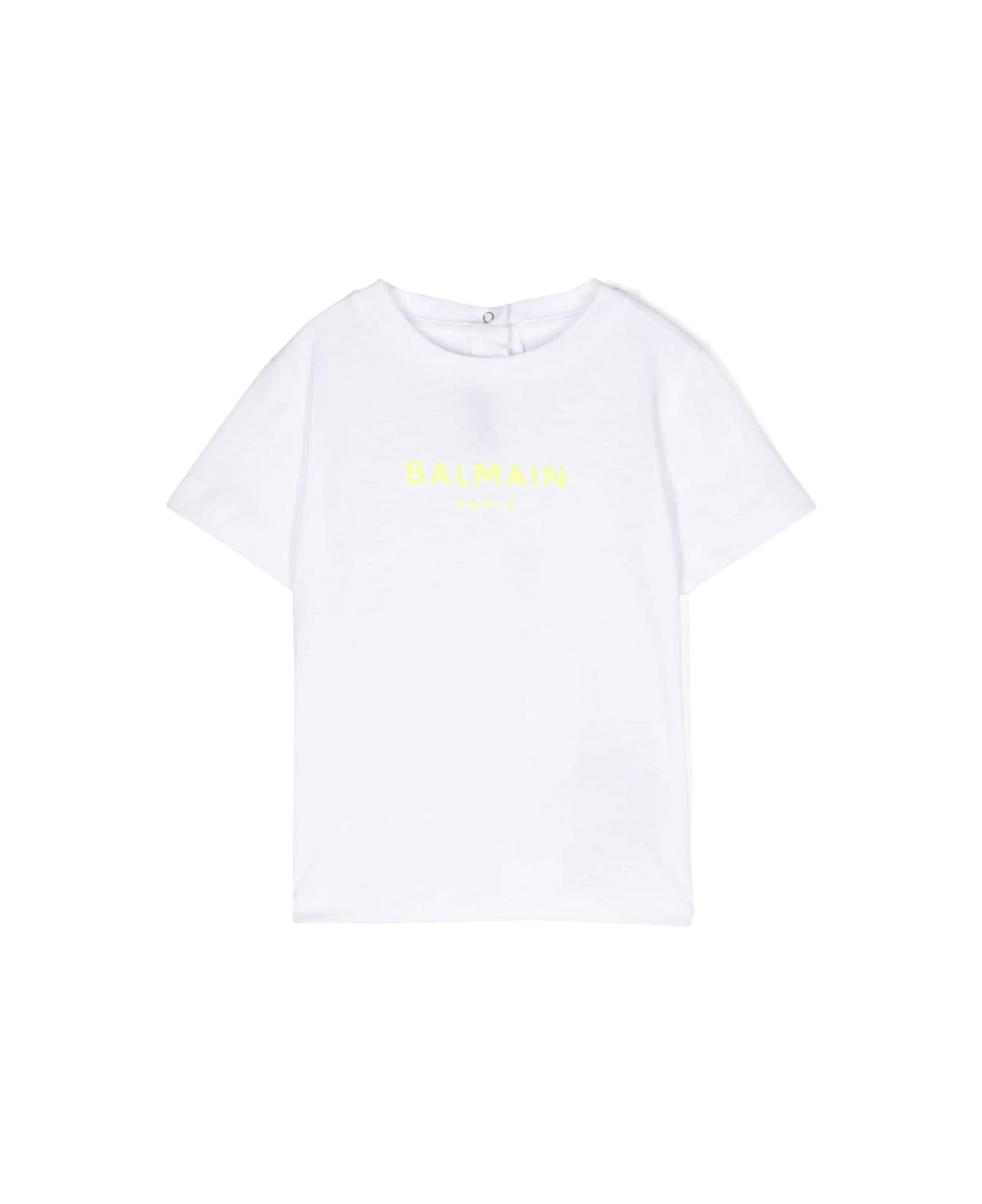 Balmain T-shirt With Logo Application - White Tシャツ＆ポロシャツ