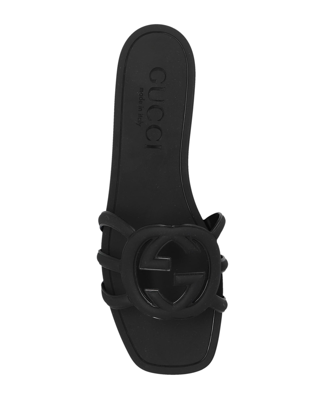 Gucci Slides Interlocking G - Black