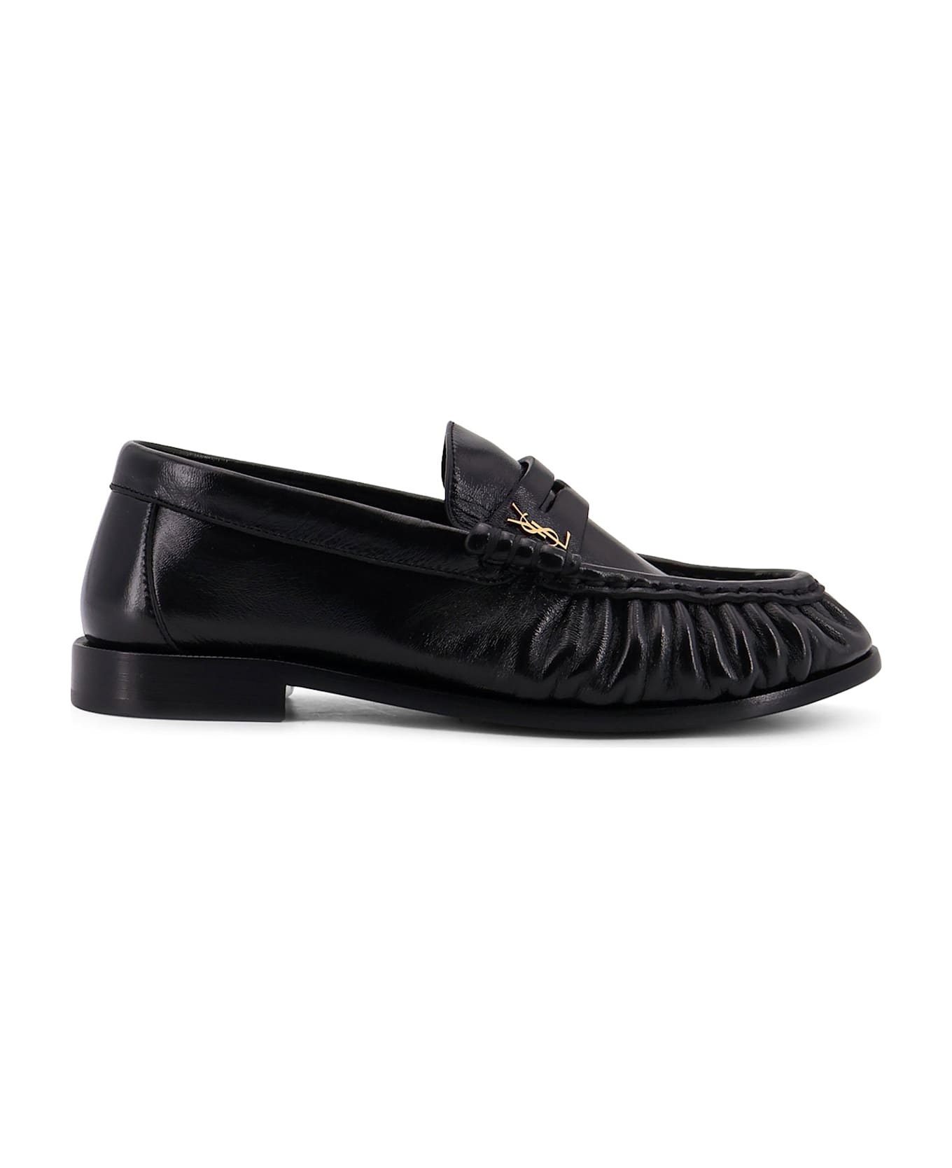 Saint Laurent Le Loafer 15 Moc Leather Loafers - Black