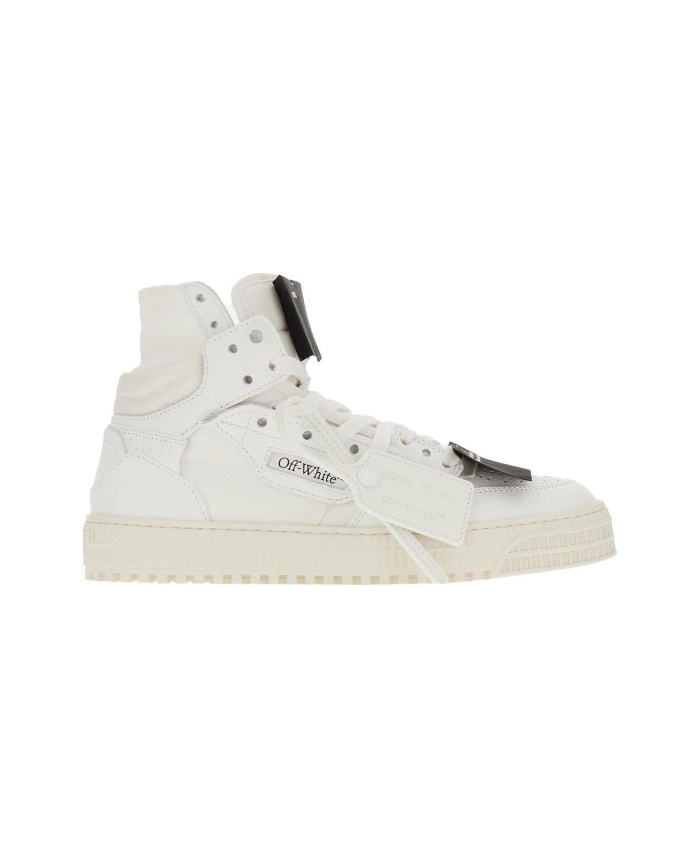 Off-White 3.0 Off Court Leather High-top Sneakers - WHITE BLACK スニーカー