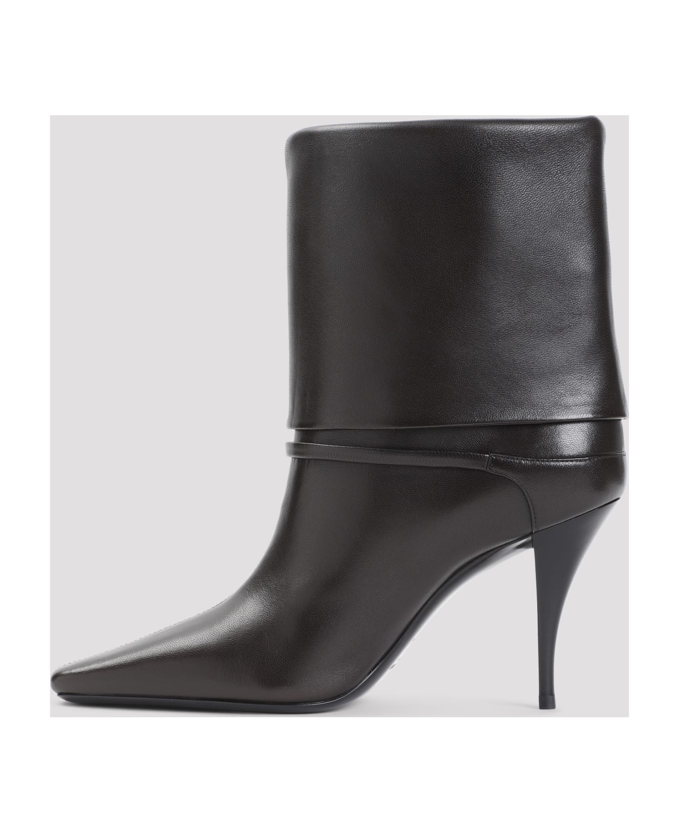 Saint Laurent Vicky Ankle Boots - Harris Eagle Brown