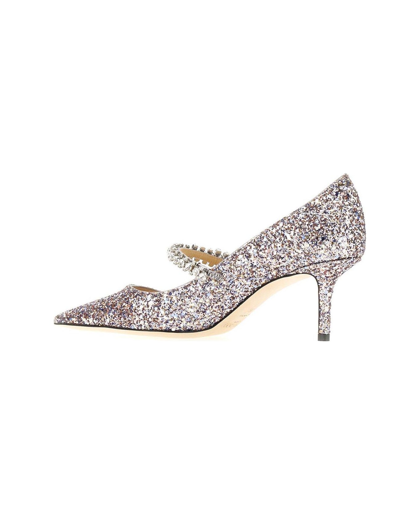 Jimmy Choo Glittered Pointed Toe Pumps - Pink