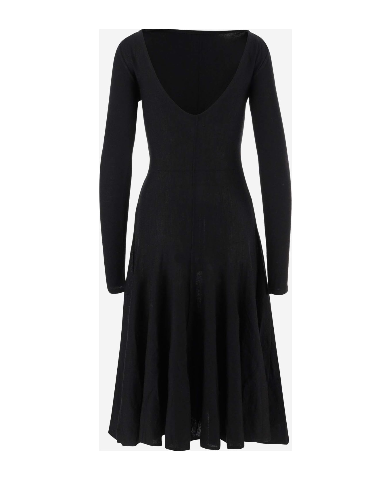Khaite Merino Wool Midi Dress | italist