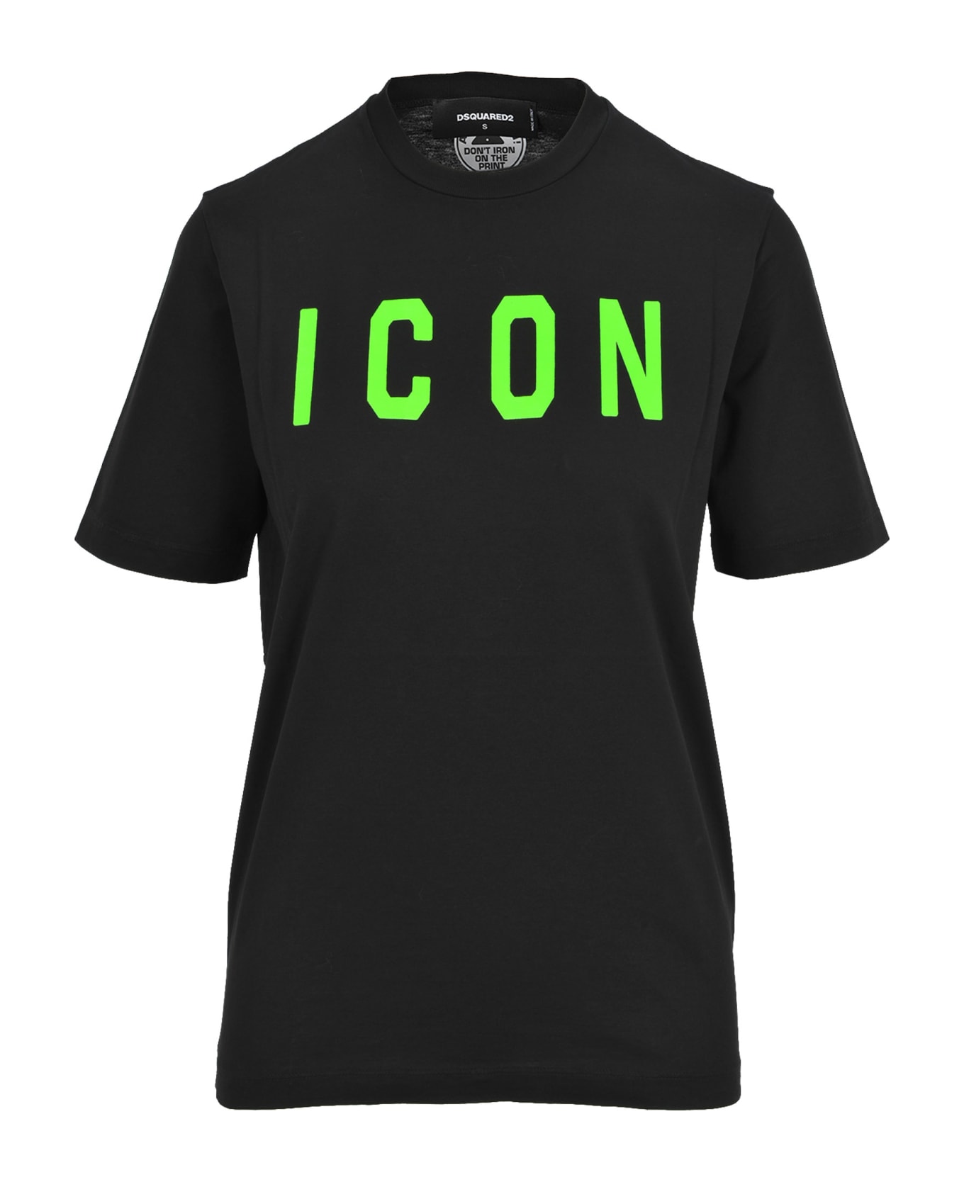 Dsquared2 D Squared Dsquared "icon" Printed T-shirt - BLACK + GREEN