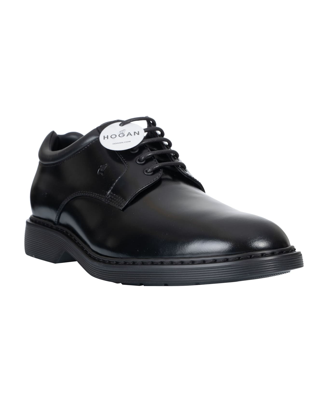 Hogan Logo Stamp Oxford Shoes