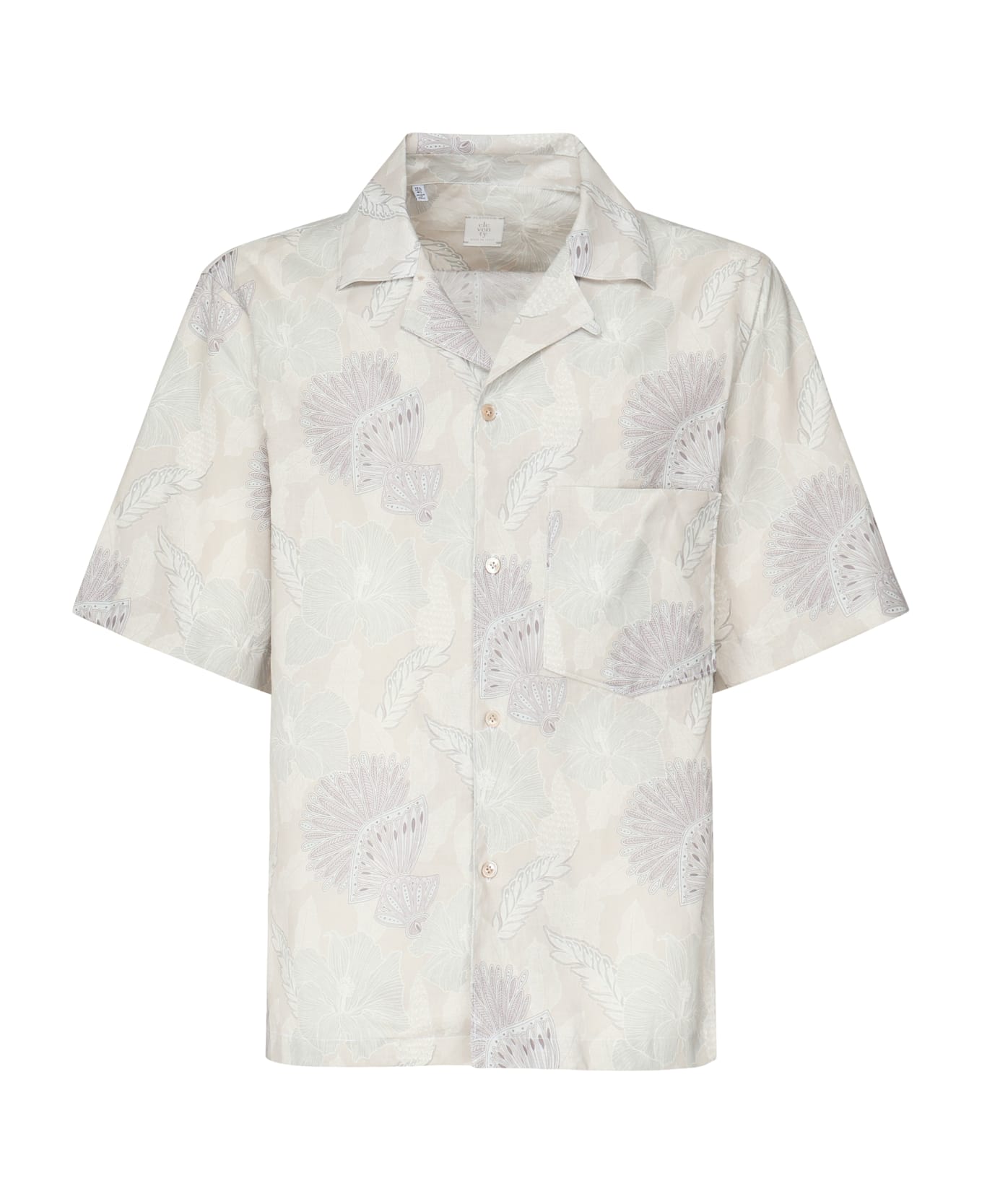 Eleventy Shirt With Paisley Print - SAND