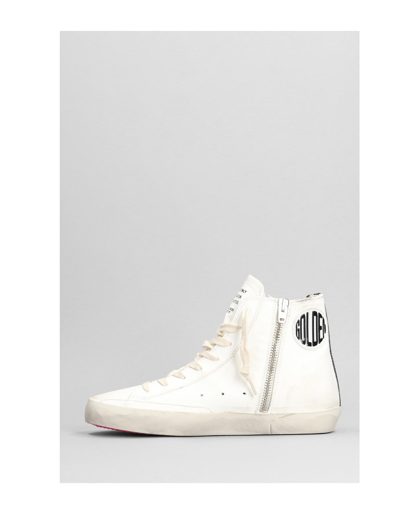 Golden Goose Francy Sneakers In White Leather - white