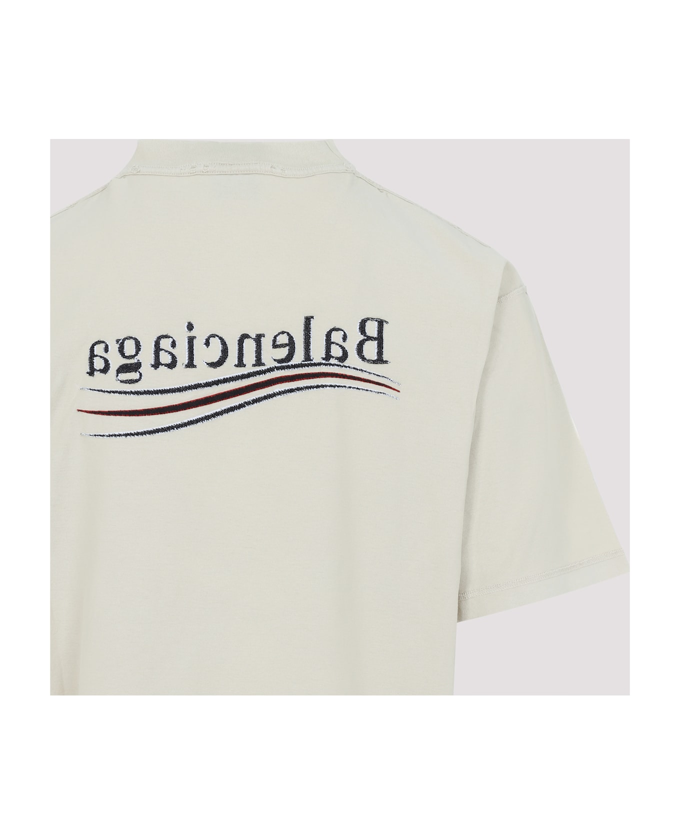 Balenciaga Inside Out Large Fit T-shirt - Beige White Red